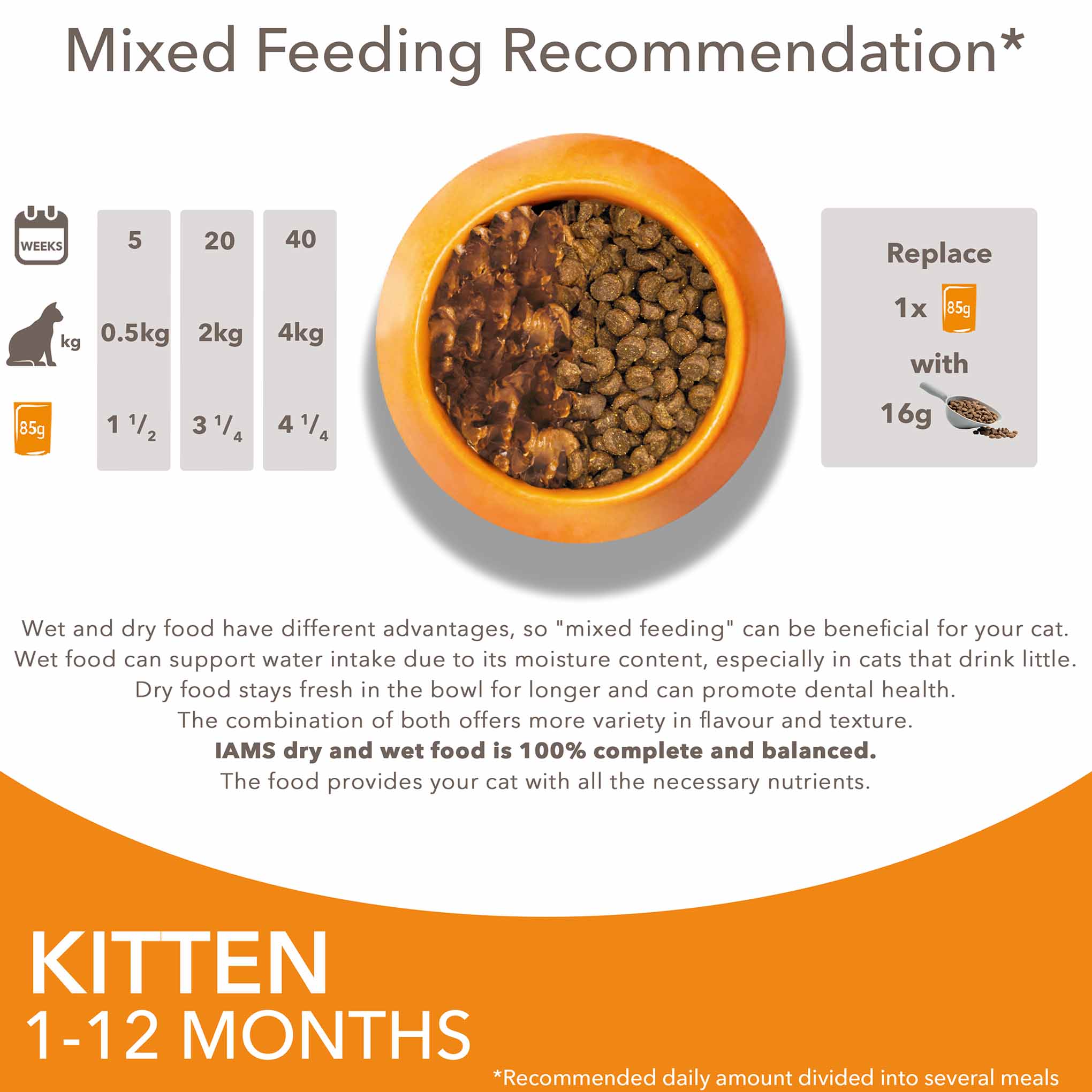 Iams Kitten Wet Cat Food in Gravy - Chicken - 12x85g Pouches - Image 8