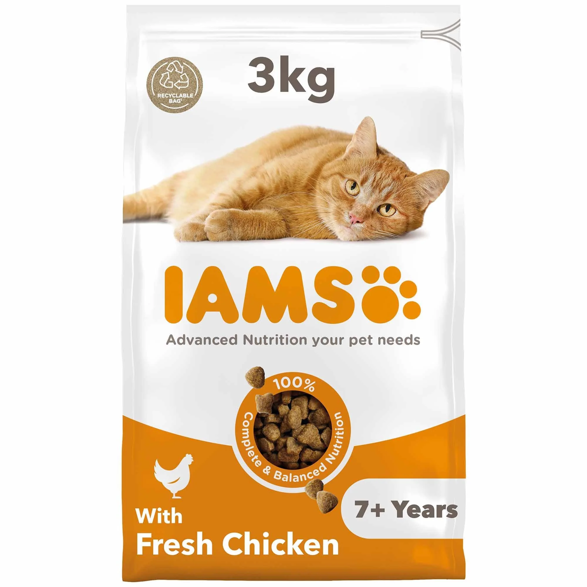 IAMS Senior 7+ Dry Cat Food - Chicken - Image 2
