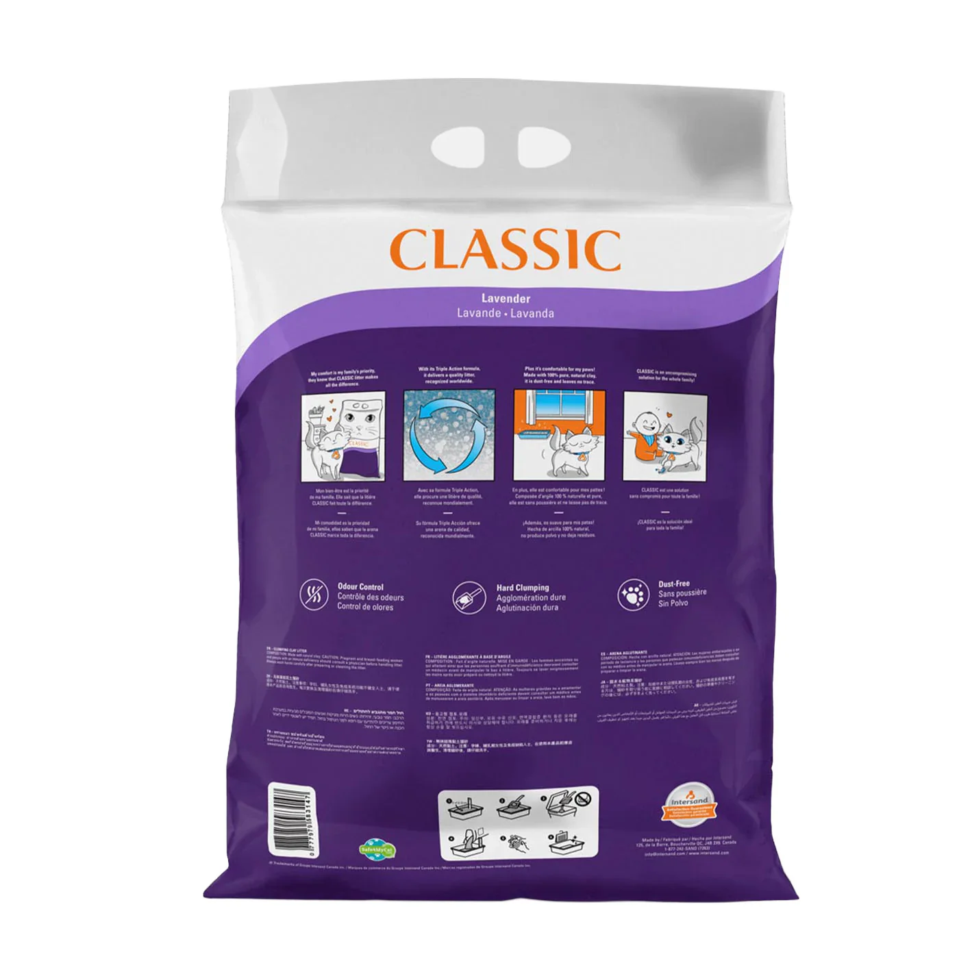Intersand Classic Clumping Cat Litter Lavender - 14kg - Image 2