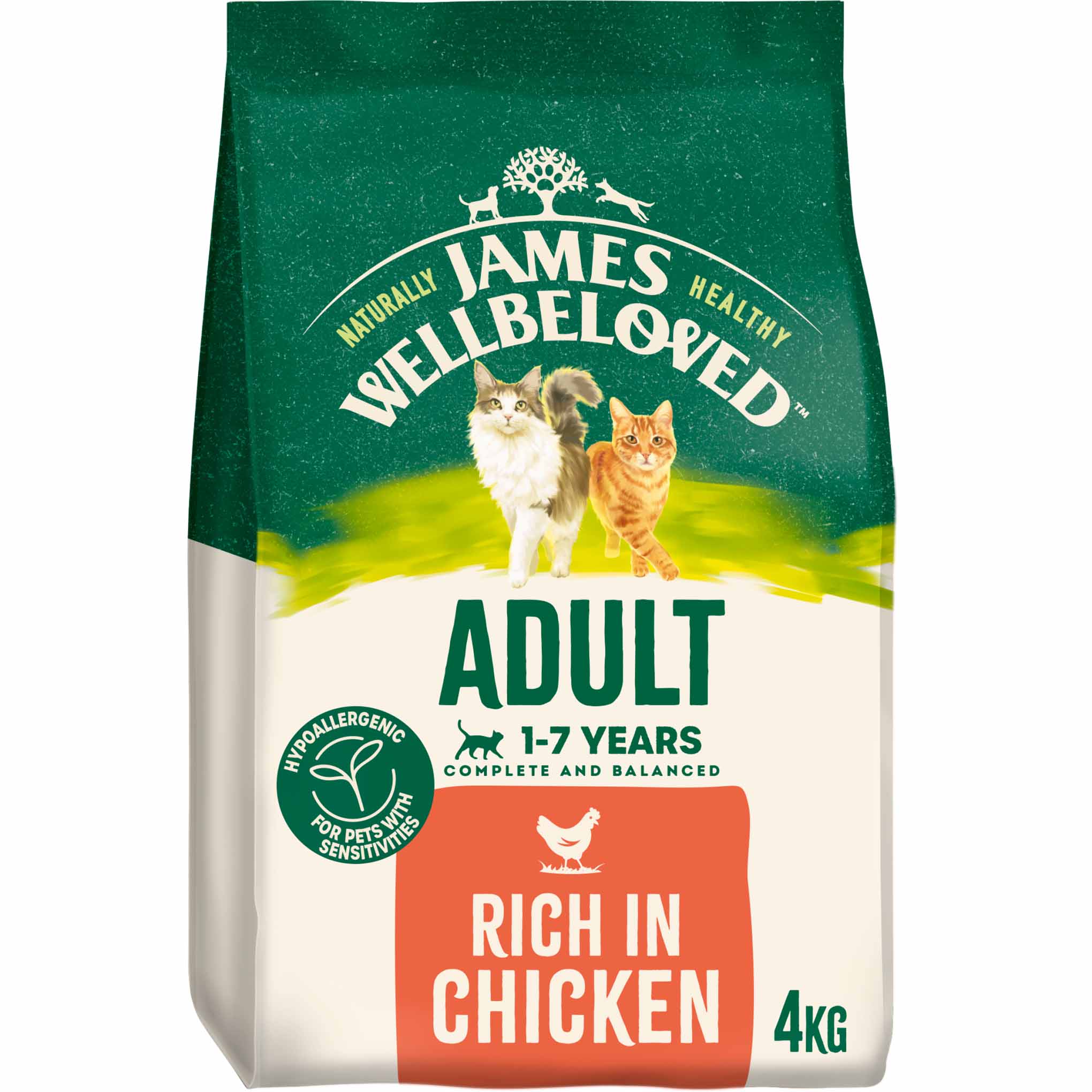 James Wellbeloved Adult Dry Cat Food - Chicken & Rice - Image 2