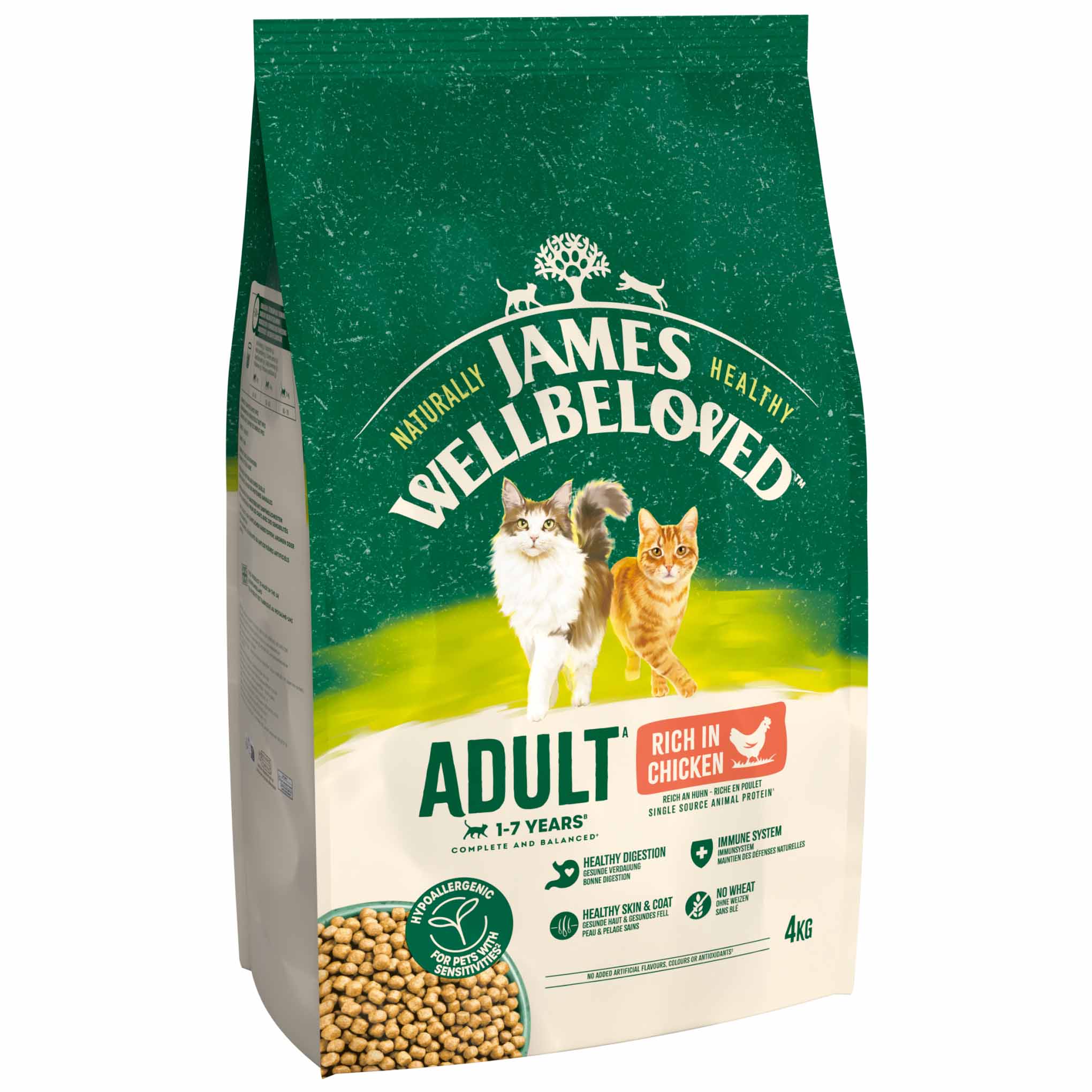 James Wellbeloved Adult Dry Cat Food - Chicken & Rice - Image 3