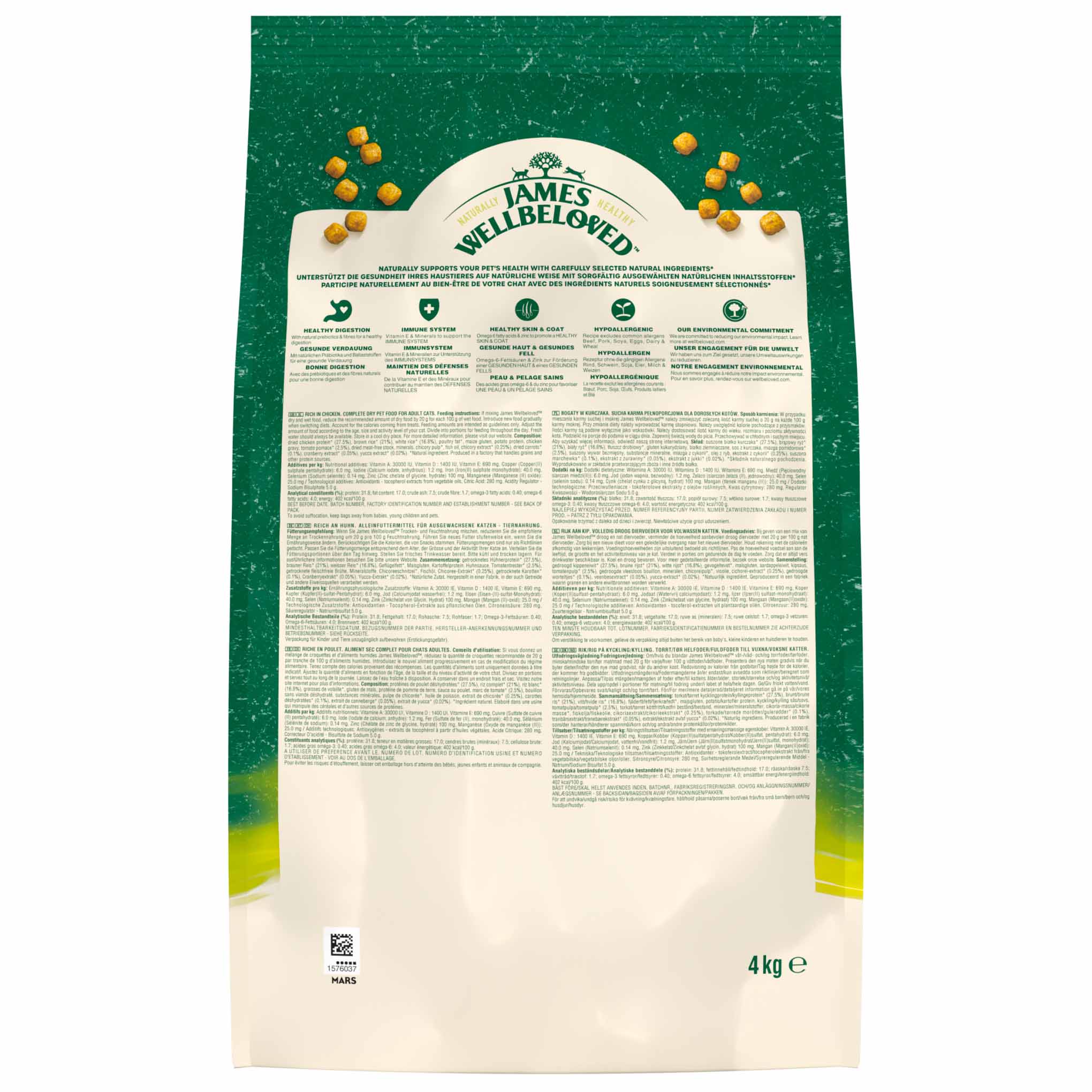 James Wellbeloved Adult Dry Cat Food - Chicken & Rice - Image 4
