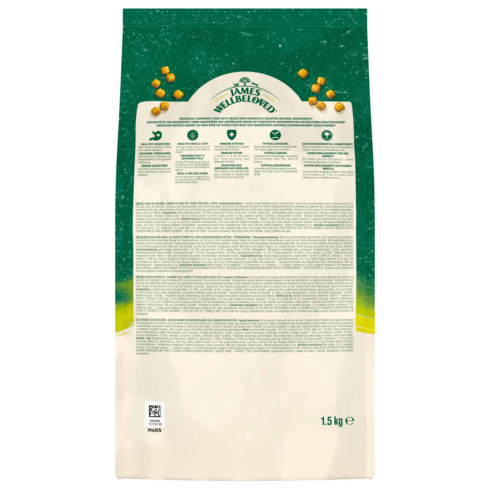 James Wellbeloved Adult Dry Cat Food - Chicken & Rice - Image 9