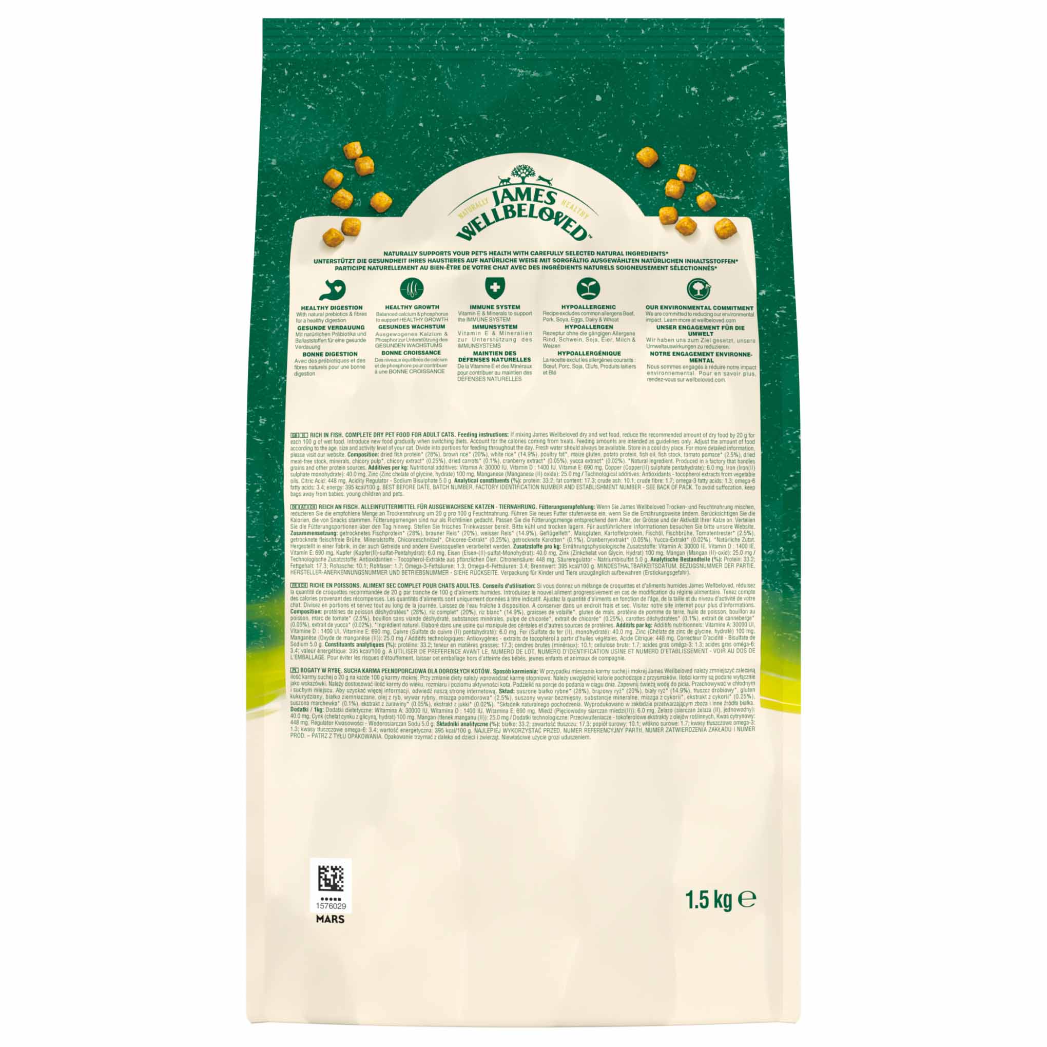 James Wellbeloved Adult Dry Cat Food - Fish - Image 5