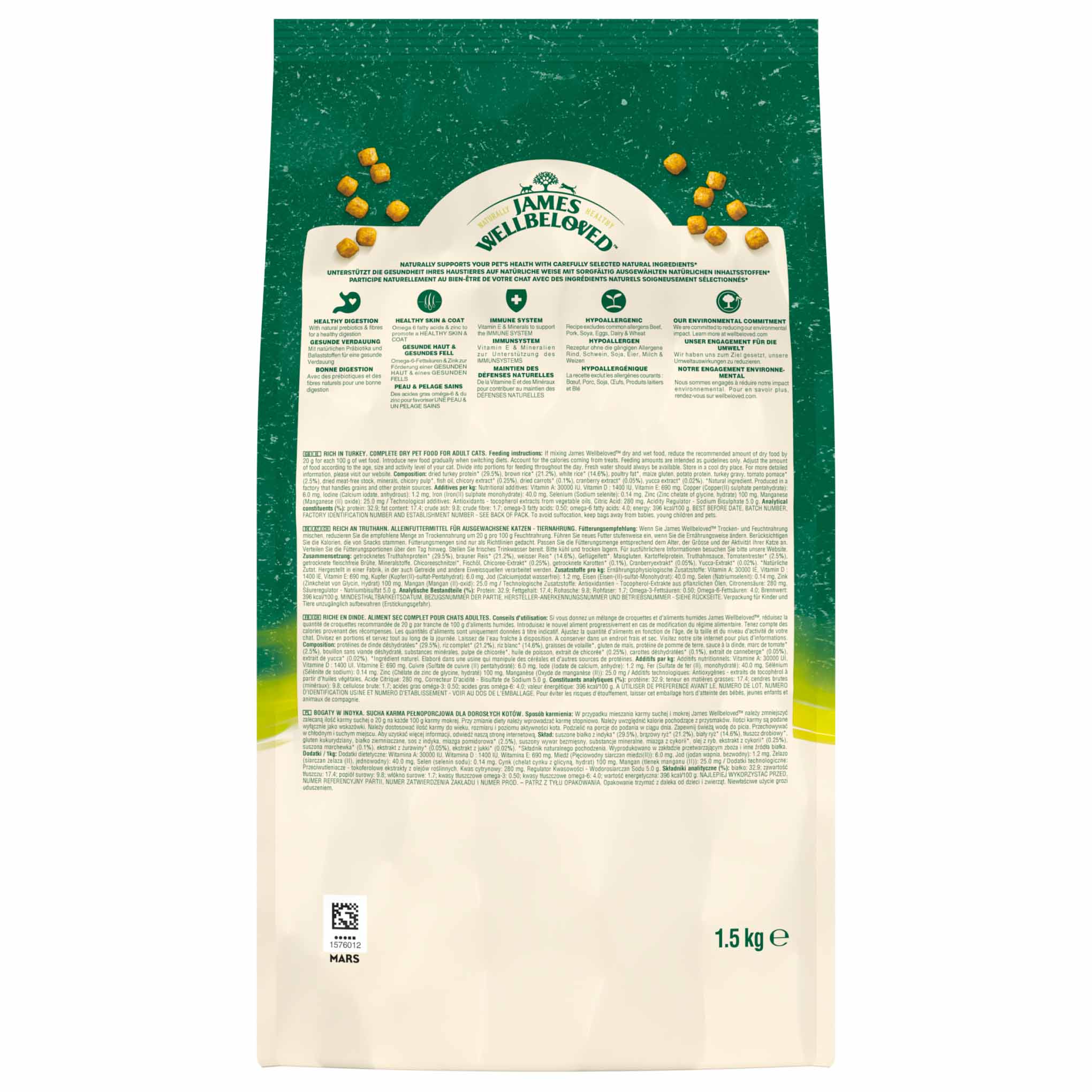 James Wellbeloved Adult Dry Cat Food - Turkey - Image 4