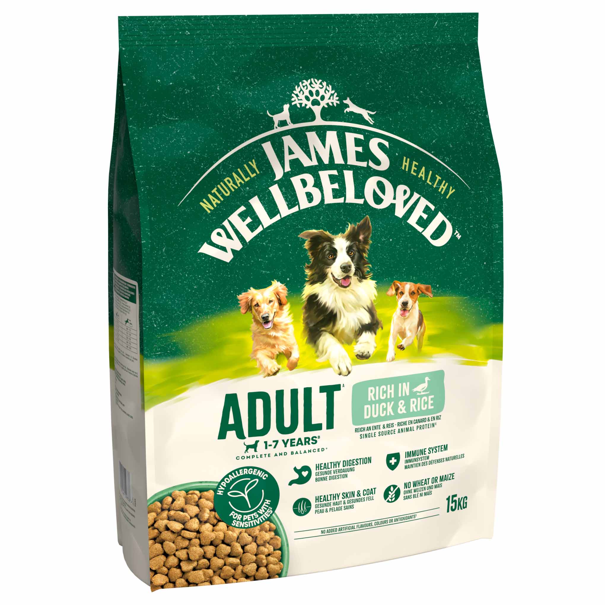 James Wellbeloved Adult Dry Dog Food - Duck & Rice - Image 3