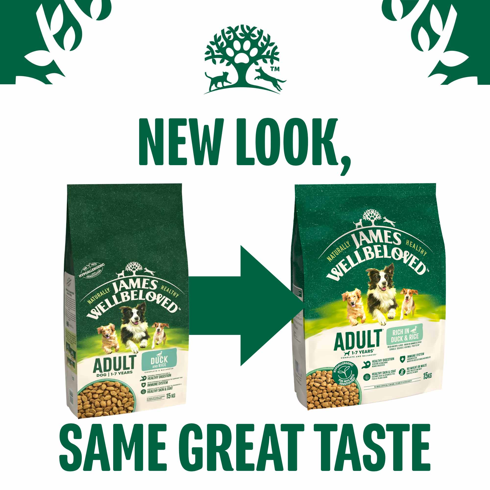 James Wellbeloved Adult Dry Dog Food - Duck & Rice - Image 6
