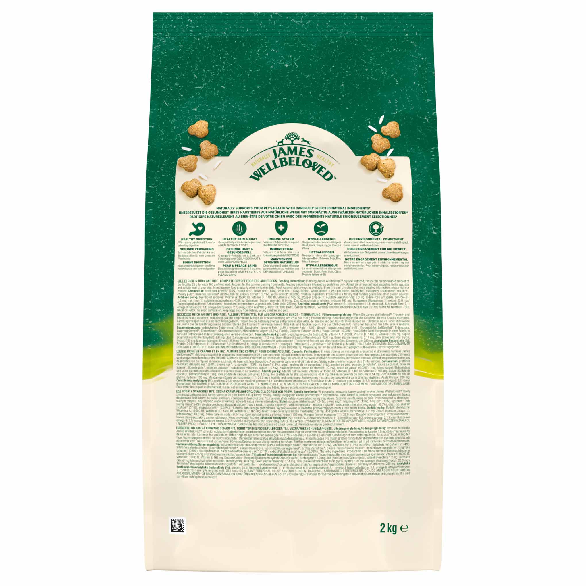 James Wellbeloved Adult Dry Dog Food - Duck & Rice - Image 9