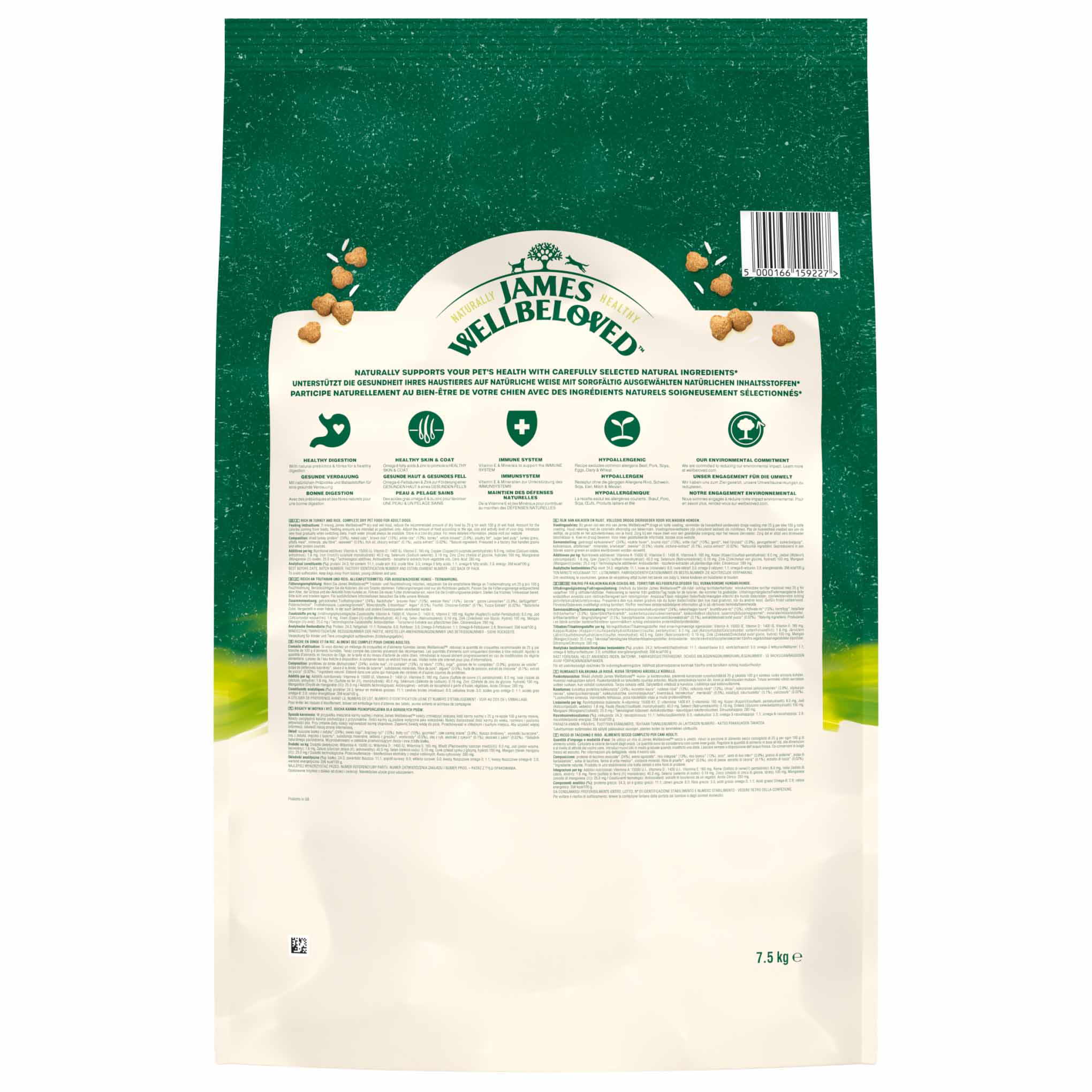 James Wellbeloved Adult Dry Dog Food - Turkey & Rice - Image 12