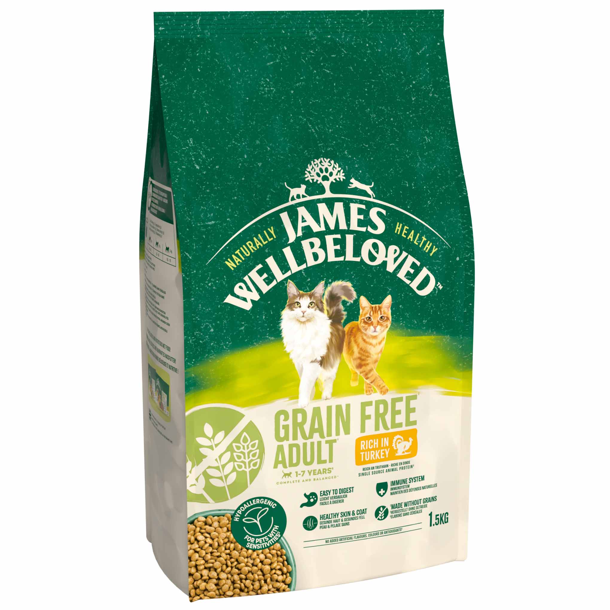 James Wellbeloved Grain Free Adult Dry Cat Food - Turkey - Image 5