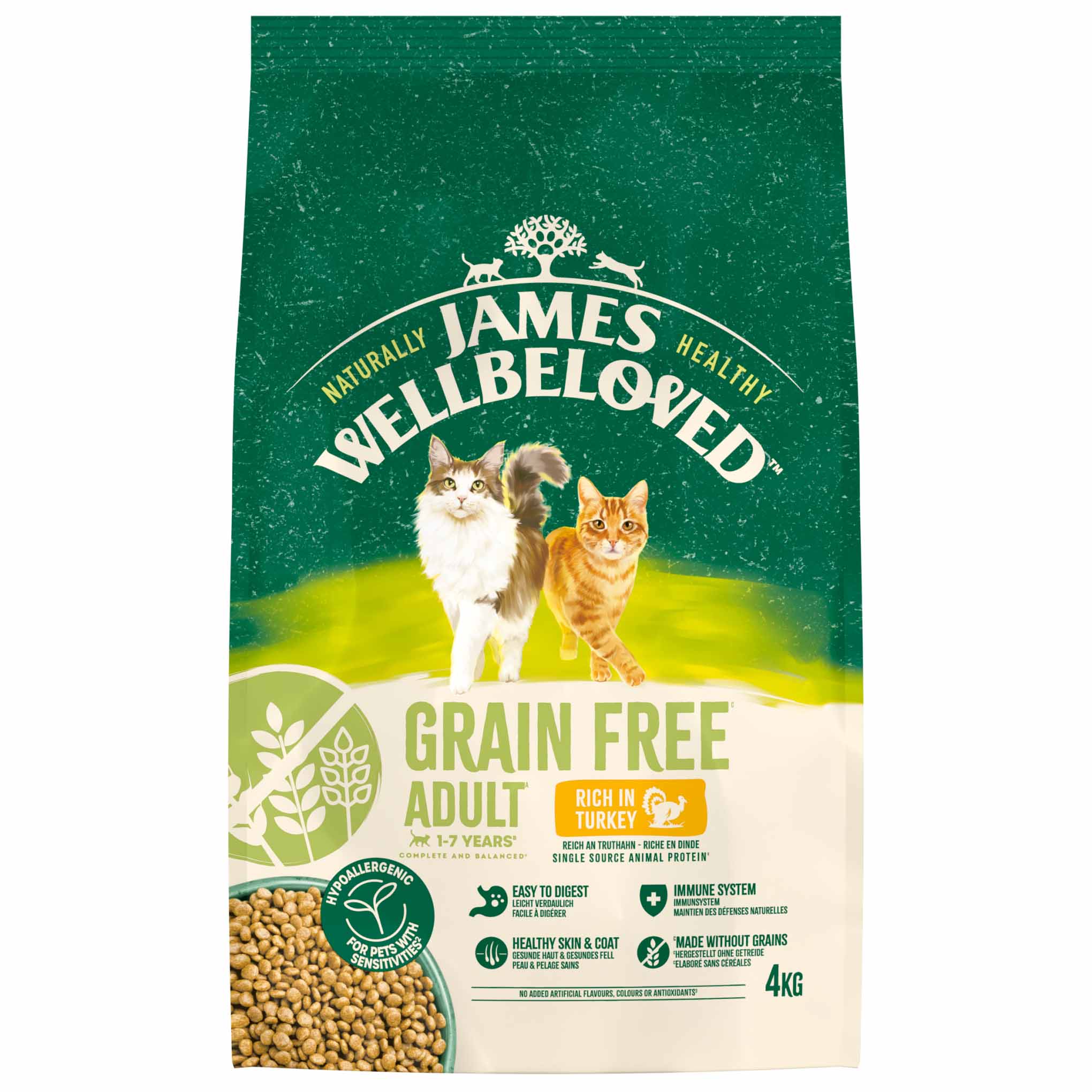 James Wellbeloved Grain Free Adult Dry Cat Food - Turkey - Image 8