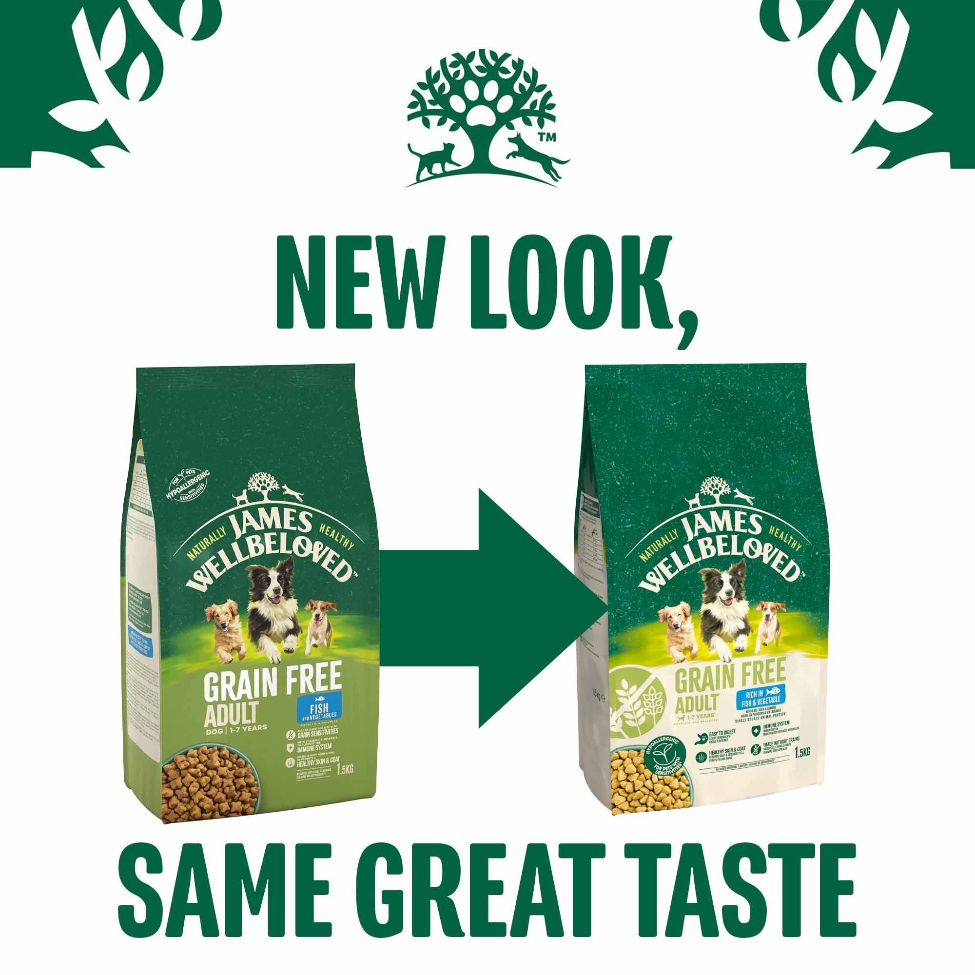 James Wellbeloved Grain Free Adult Dry Dog Food - Fish & Veg - Image 10