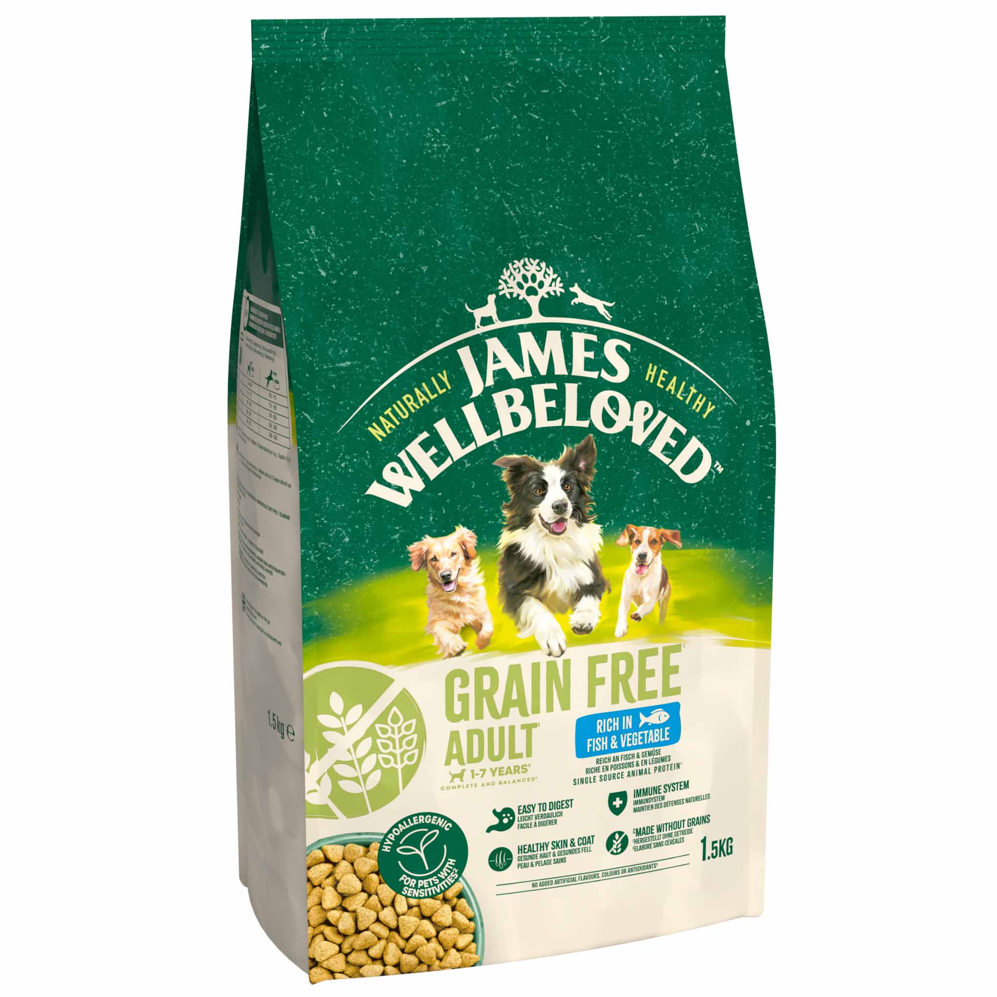 James Wellbeloved Grain Free Adult Dry Dog Food - Fish & Veg - Image 3