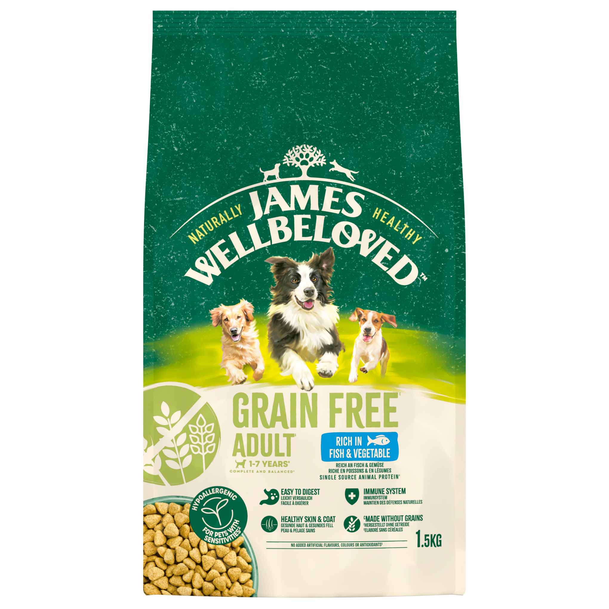 James Wellbeloved Grain Free Adult Dry Dog Food - Fish & Veg - Image 4