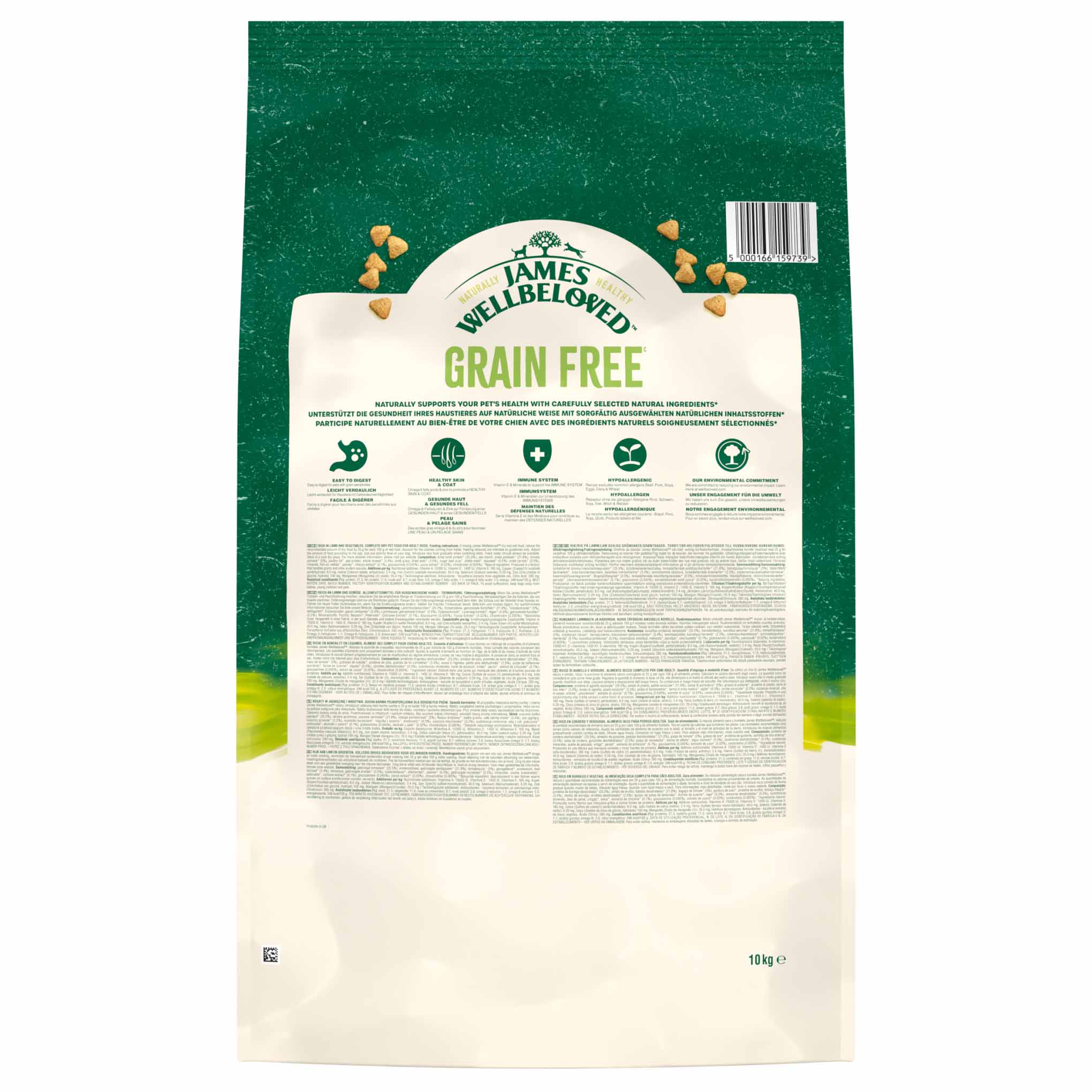 James Wellbeloved Grain Free Adult Dry Dog Food - Lamb & Veg - Image 5
