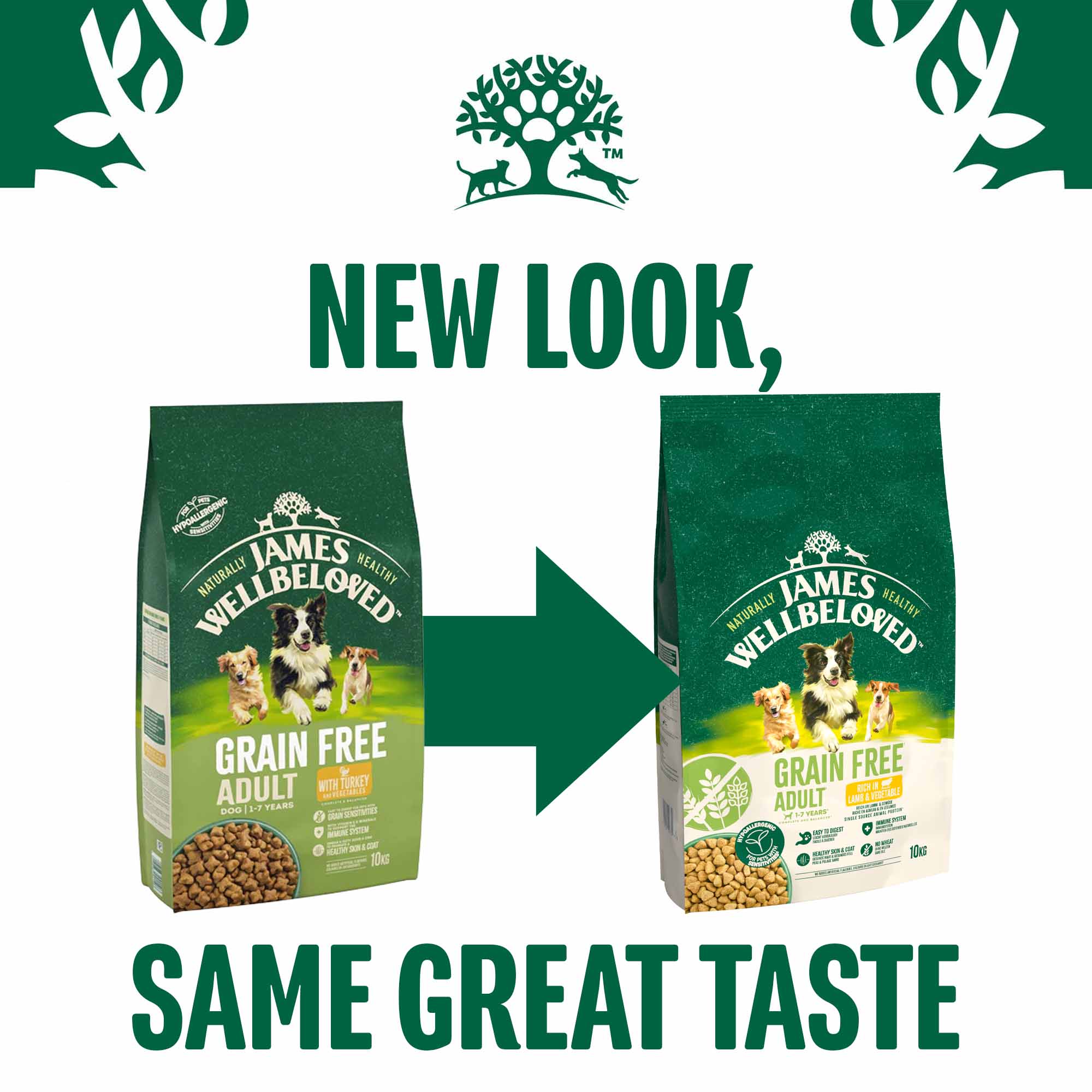 James Wellbeloved Grain Free Adult Dry Dog Food - Lamb & Veg - Image 6