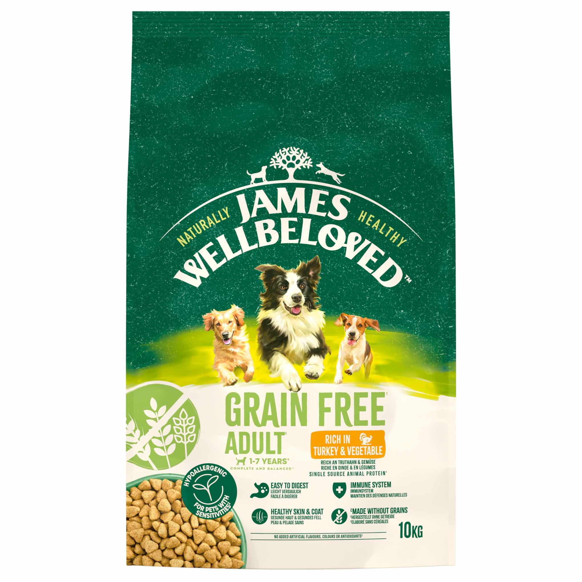 James Wellbeloved Grain Free Adult Dry Dog Food - Turkey & Veg - Image 8