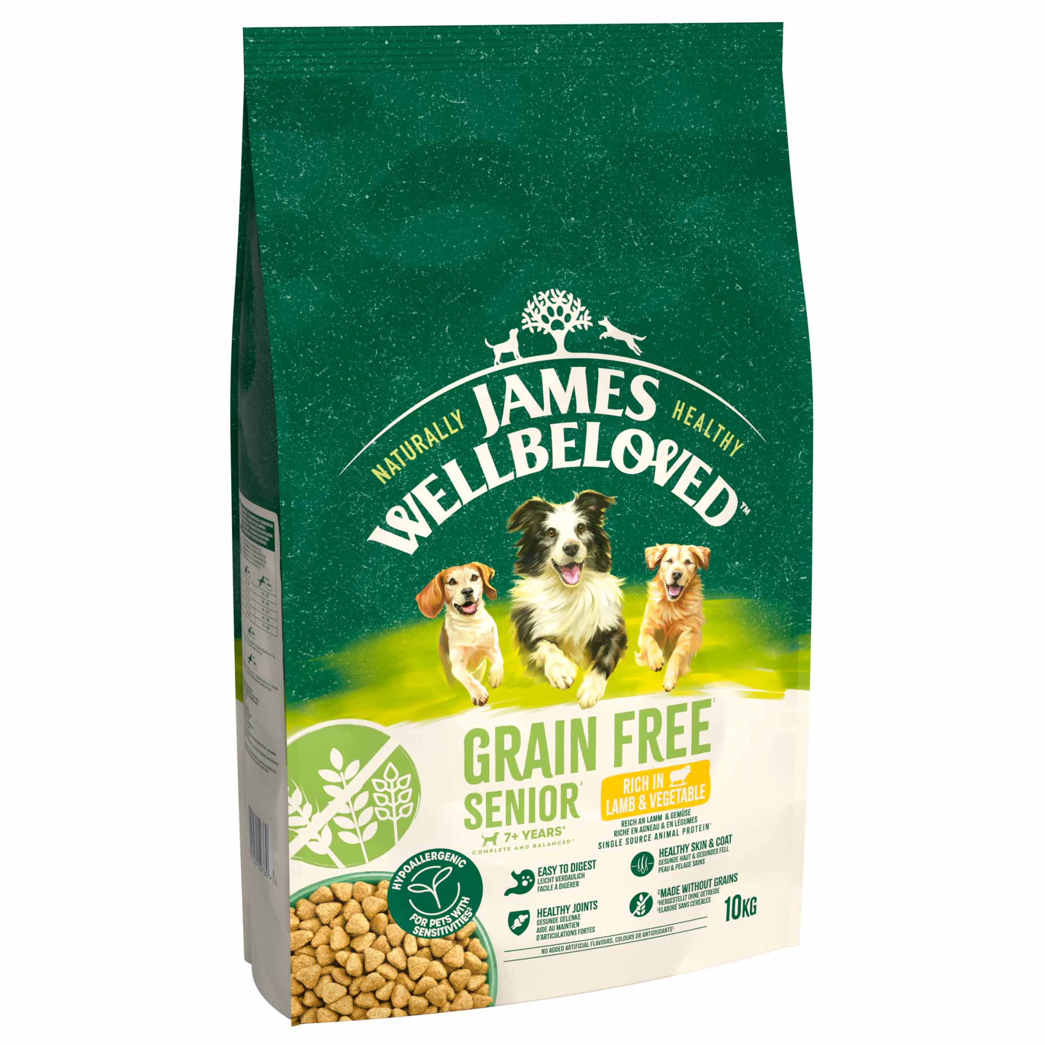 James Wellbeloved Grain Free Senior Dry Dog Food - Lamb & Veg - Image 3