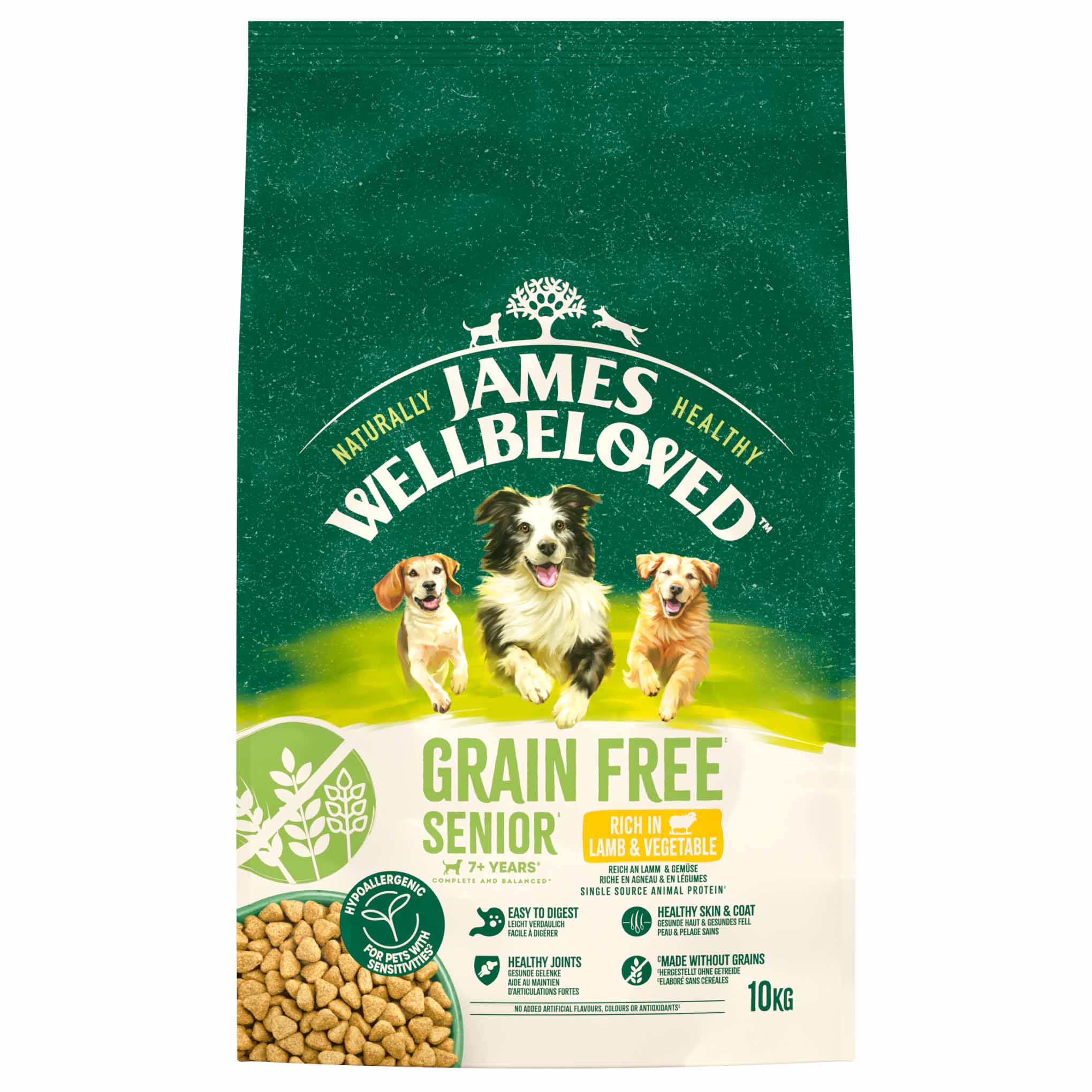 James Wellbeloved Grain Free Senior Dry Dog Food - Lamb & Veg - Image 4