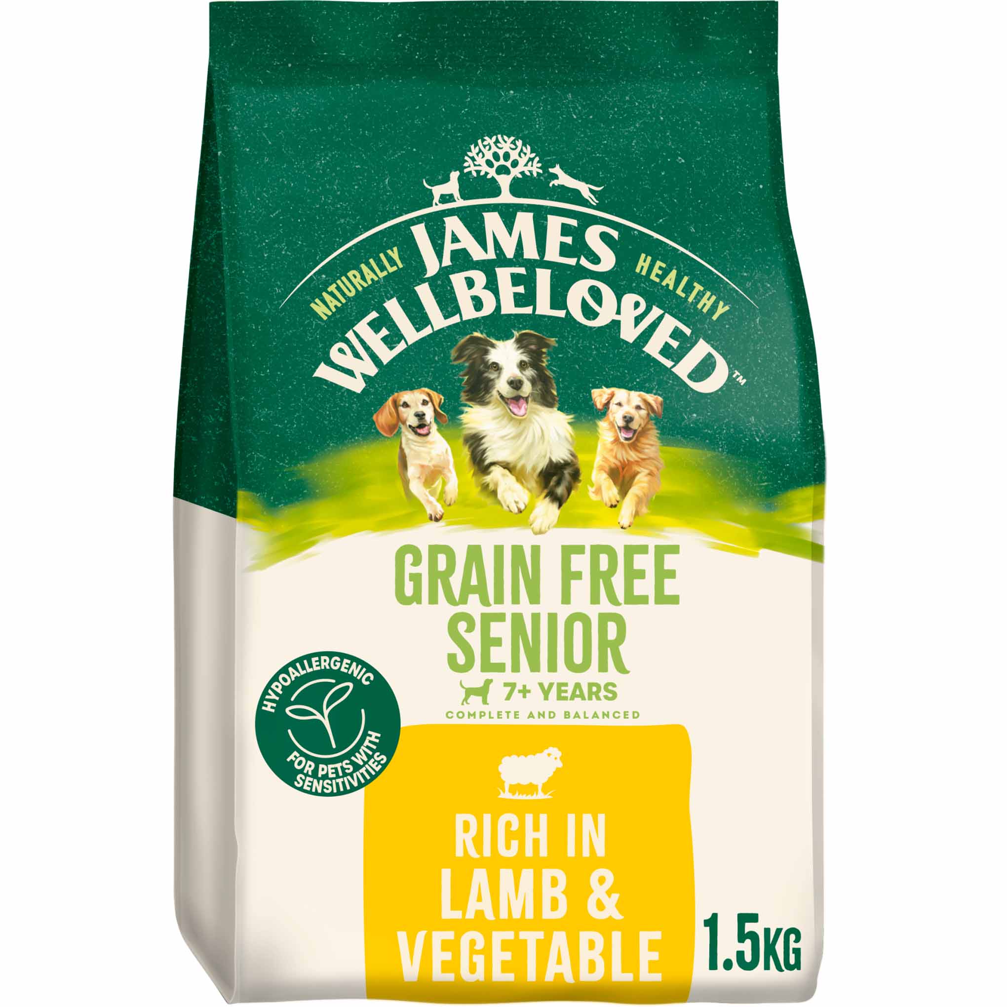 James Wellbeloved Grain Free Senior Dry Dog Food - Lamb & Veg - Image 7