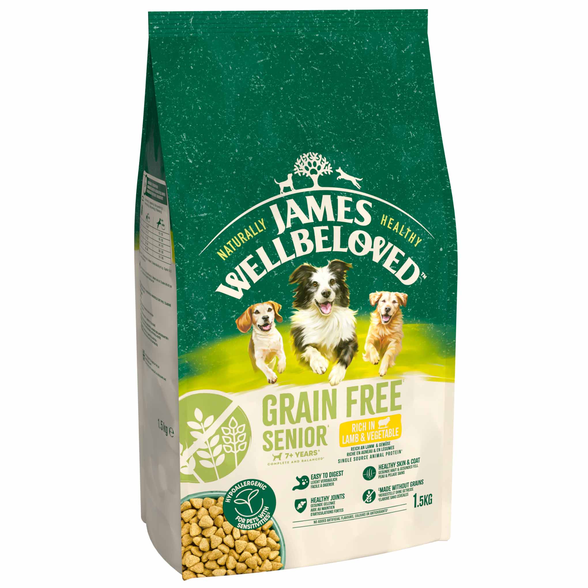 James Wellbeloved Grain Free Senior Dry Dog Food - Lamb & Veg - Image 8