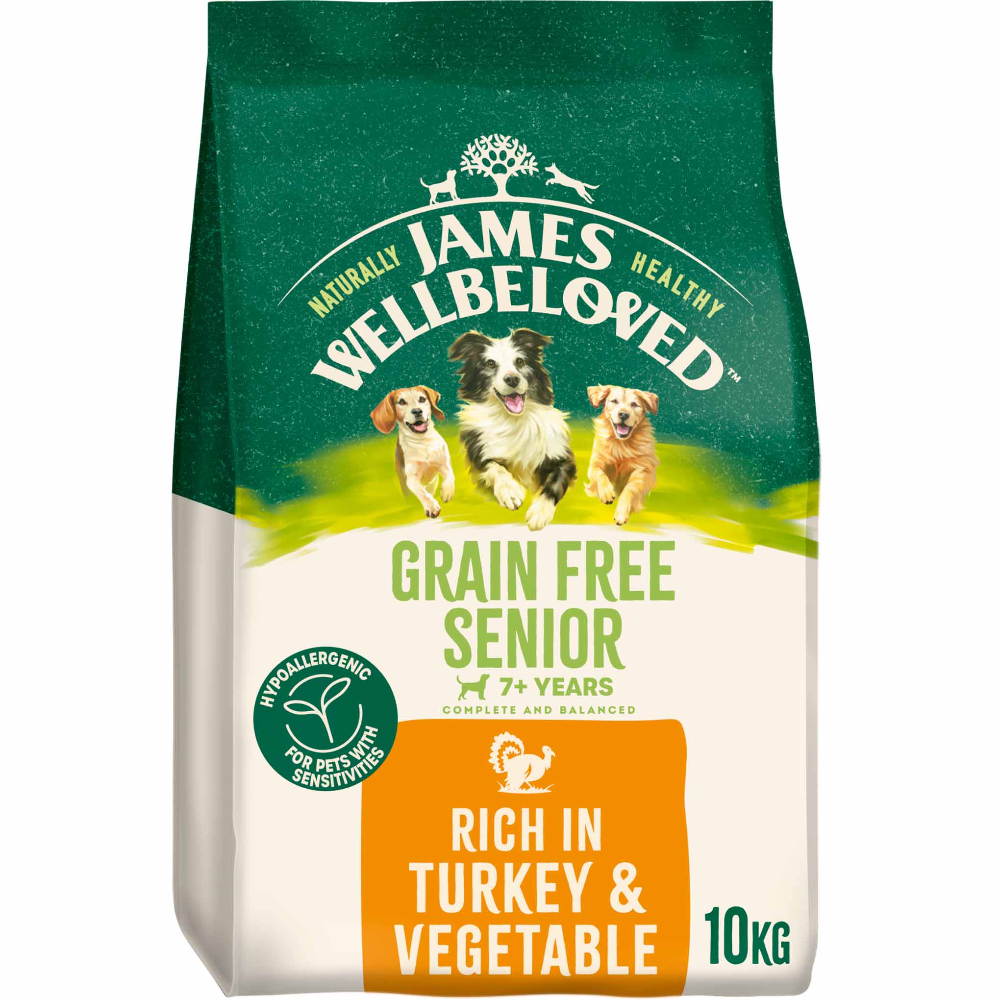 James Wellbeloved Grain Free Senior Dry Dog Food - Turkey & Veg - Image 2