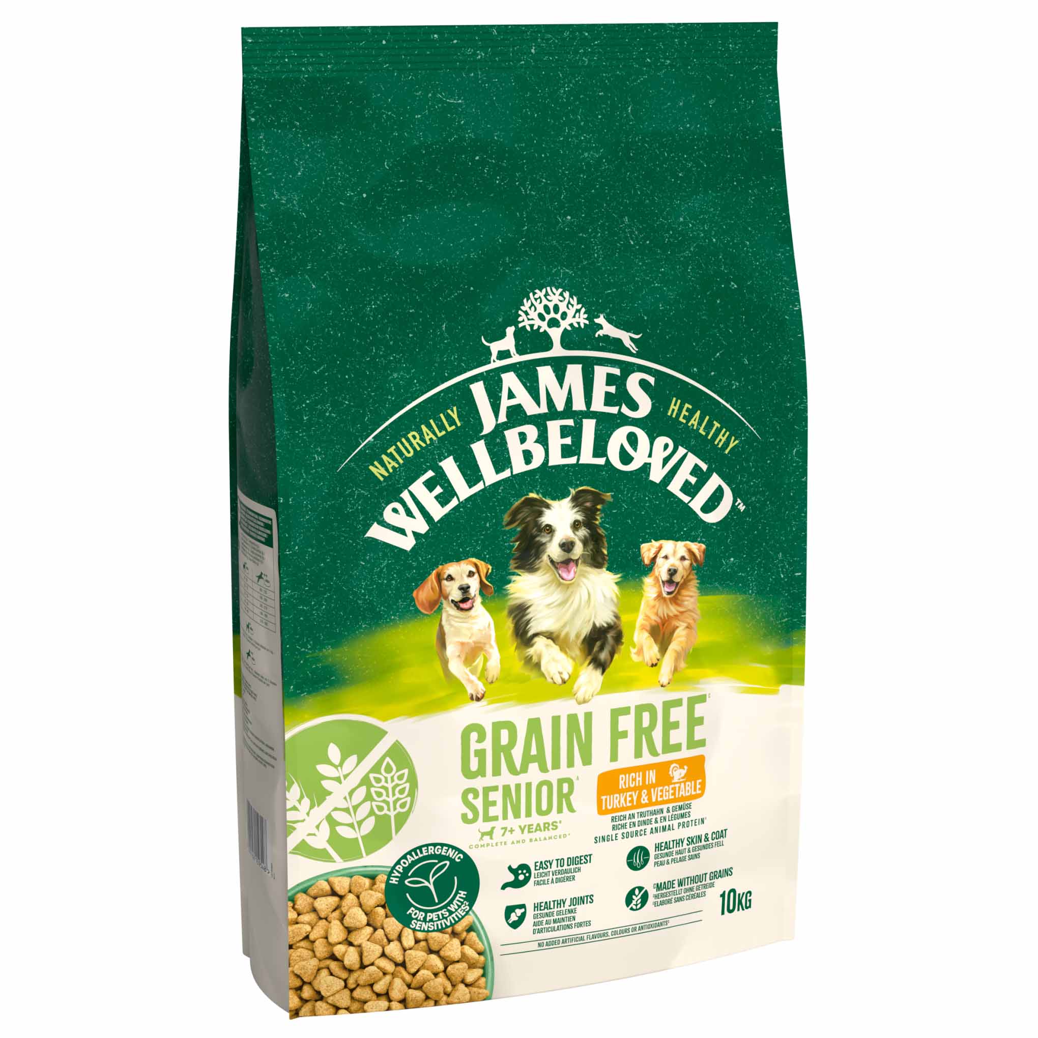 James Wellbeloved Grain Free Senior Dry Dog Food - Turkey & Veg - Image 3