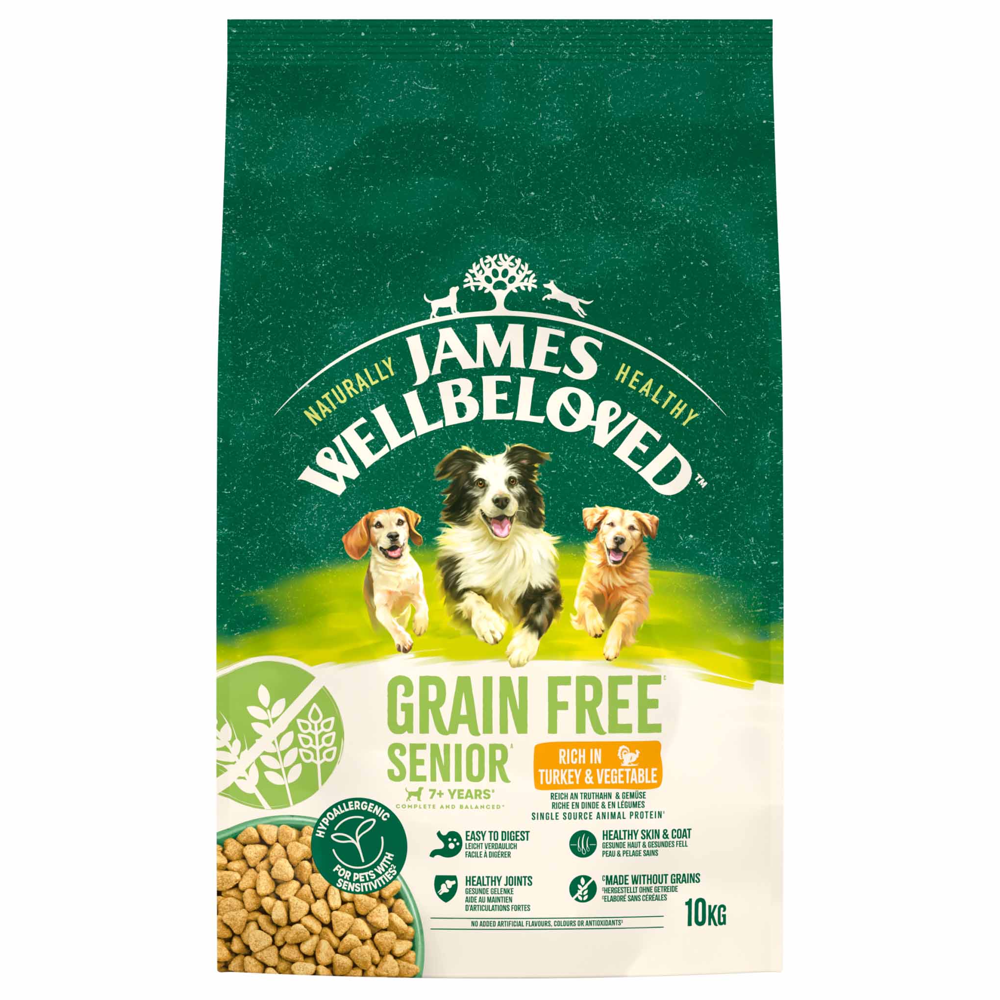 James Wellbeloved Grain Free Senior Dry Dog Food - Turkey & Veg - Image 4