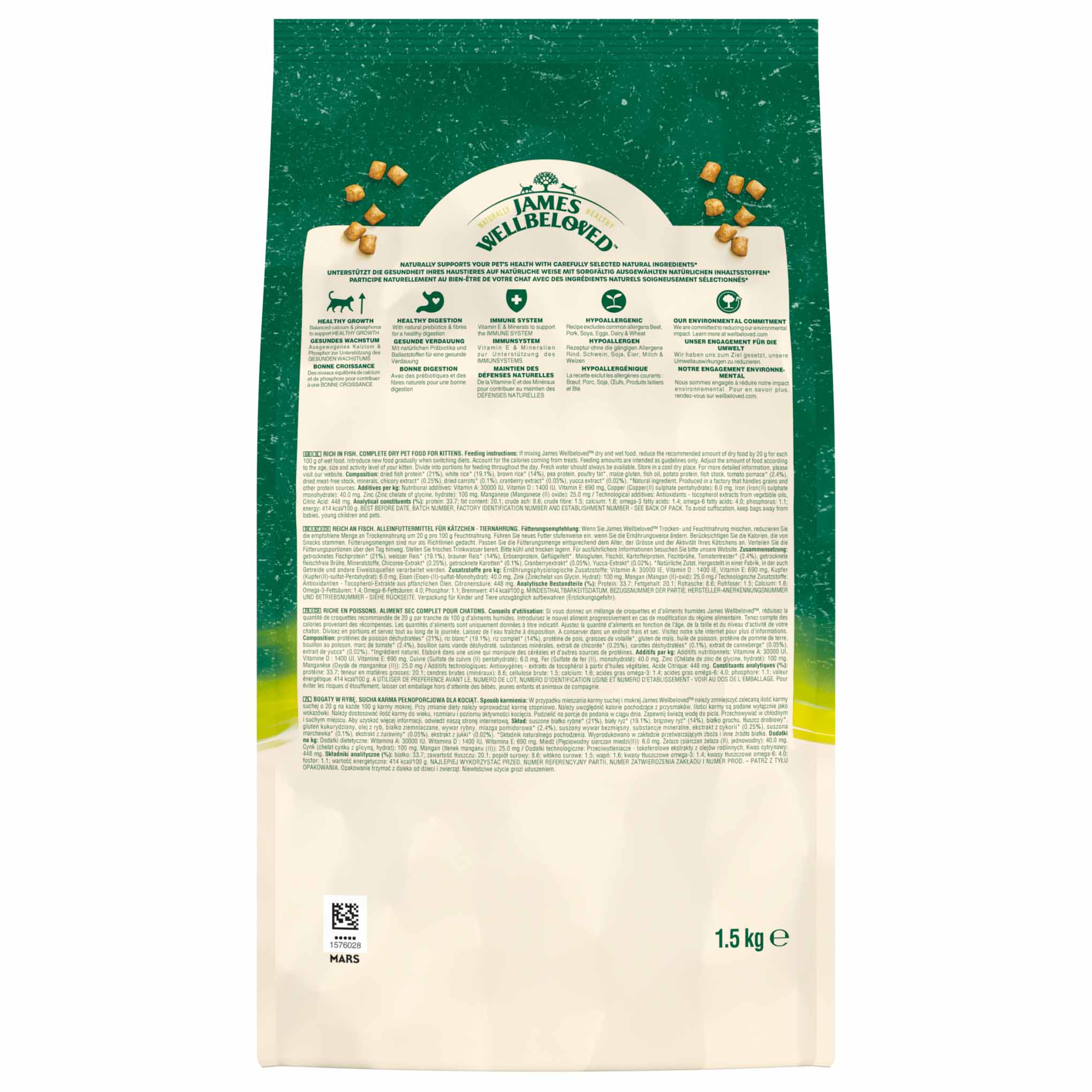 James Wellbeloved Kitten Dry Cat Food - Fish - Image 5