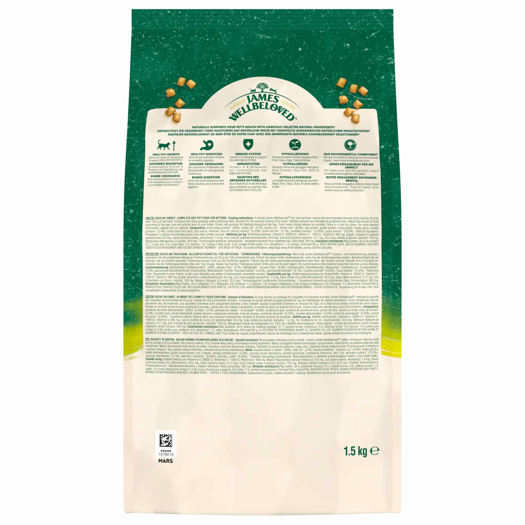 James Wellbeloved Kitten Dry Cat Food - Turkey - Image 5