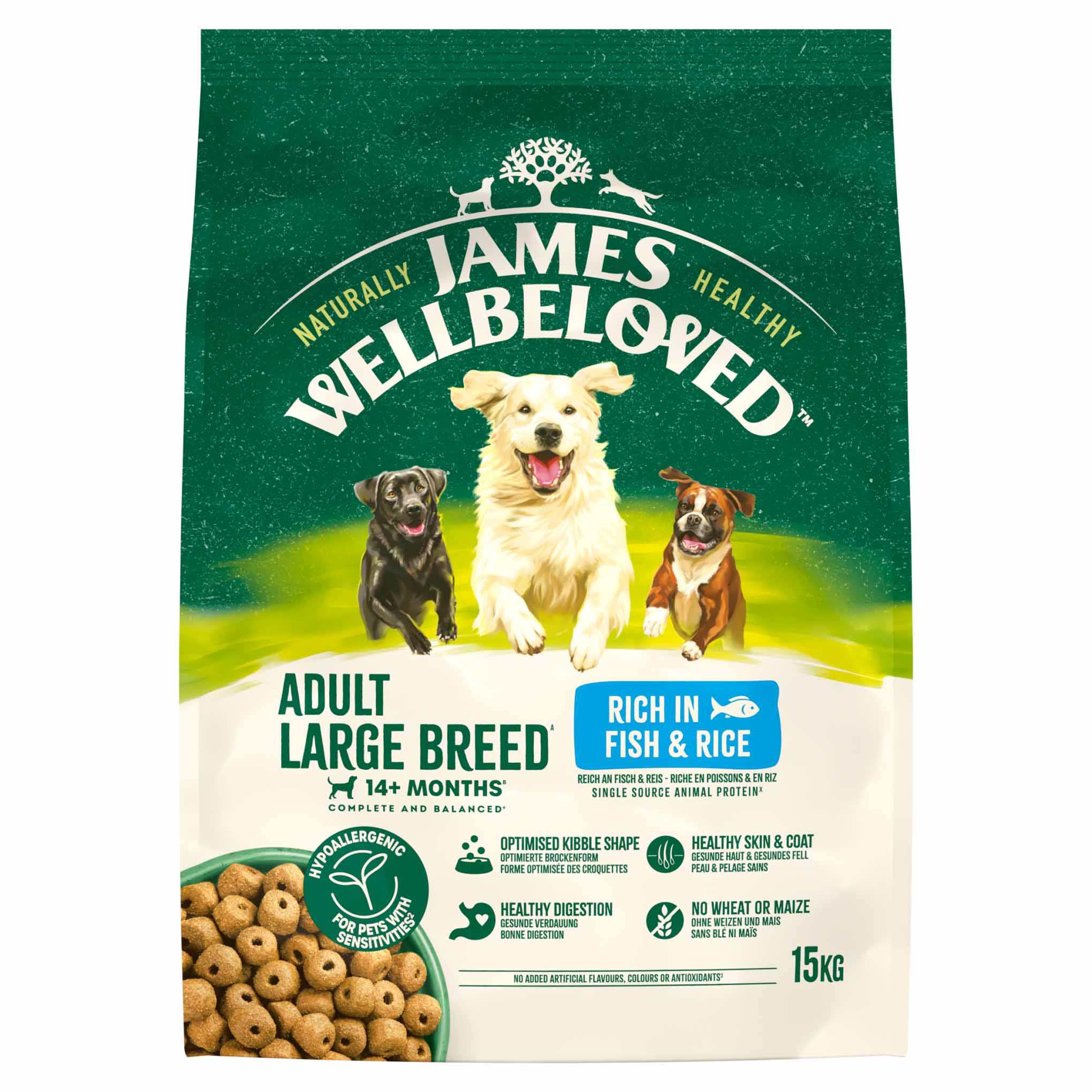 James Wellbeloved Large Breed Adult Dog Food - Fish & Rice - Image 4