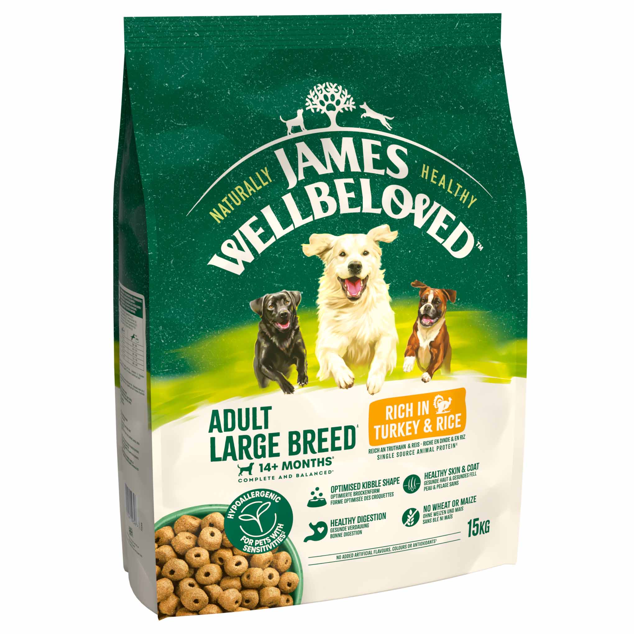 James Wellbeloved Large Breed Adult Dog Food - Turkey & Rice - Image 3
