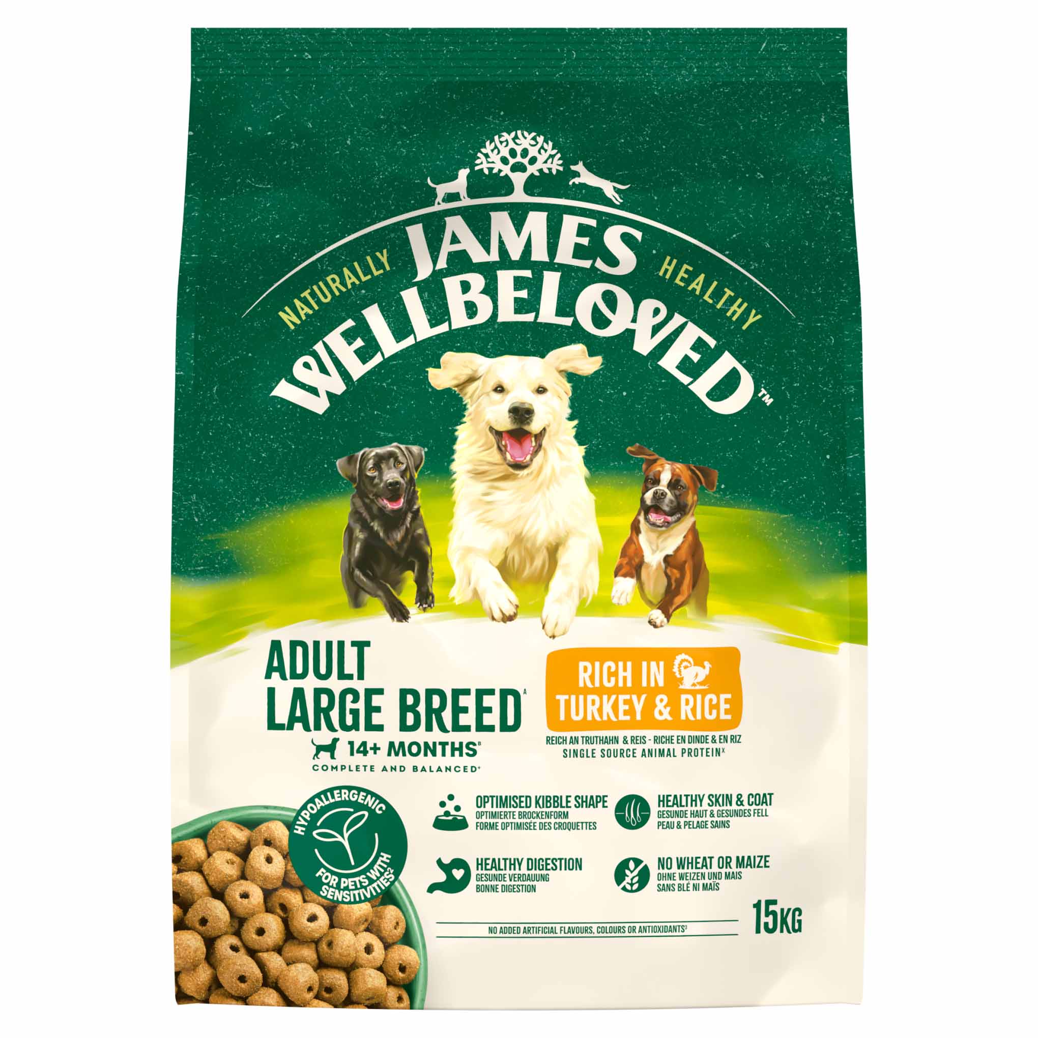 James Wellbeloved Large Breed Adult Dog Food - Turkey & Rice - Image 4