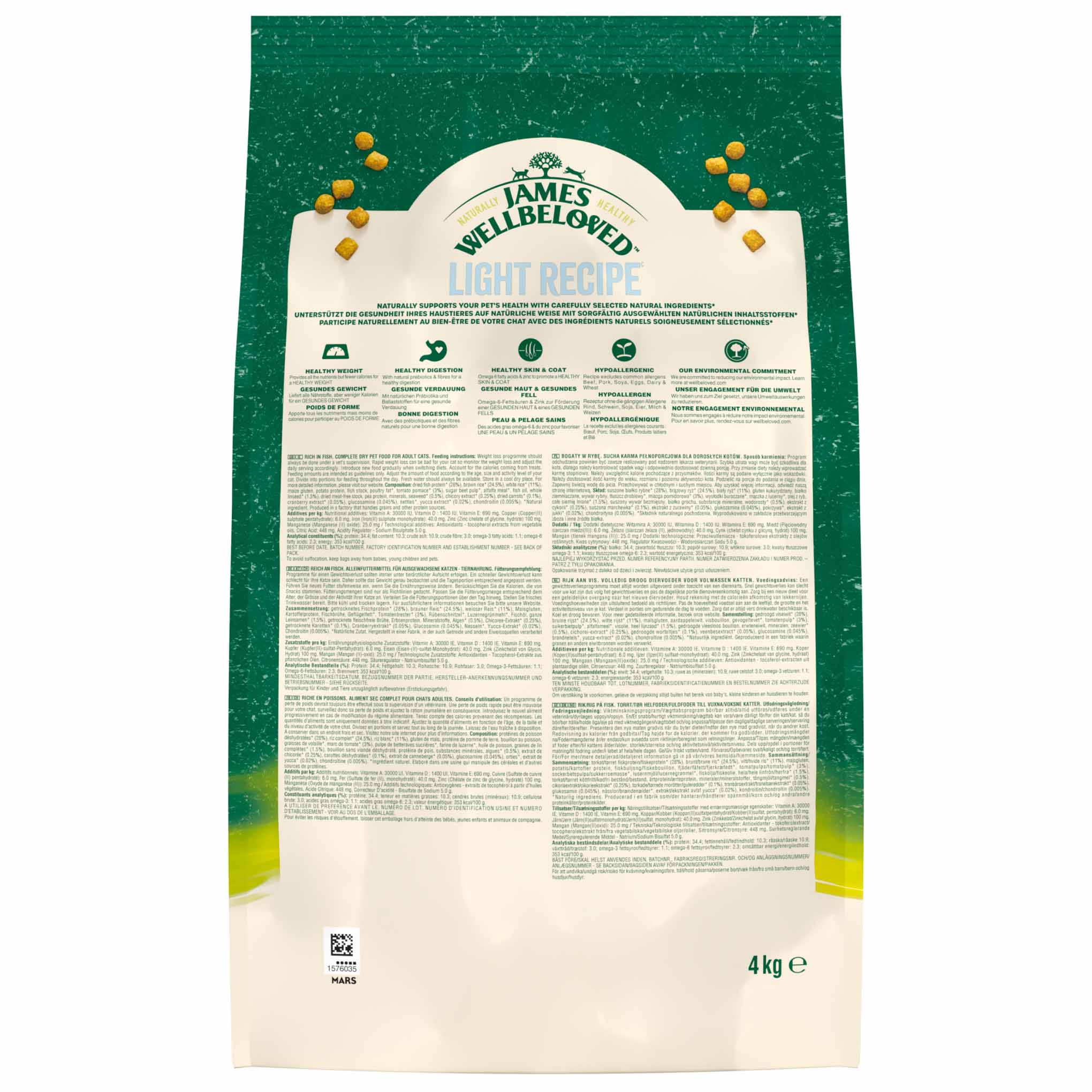 James Wellbeloved Light Adult Dry Cat Food - Fish - Image 10