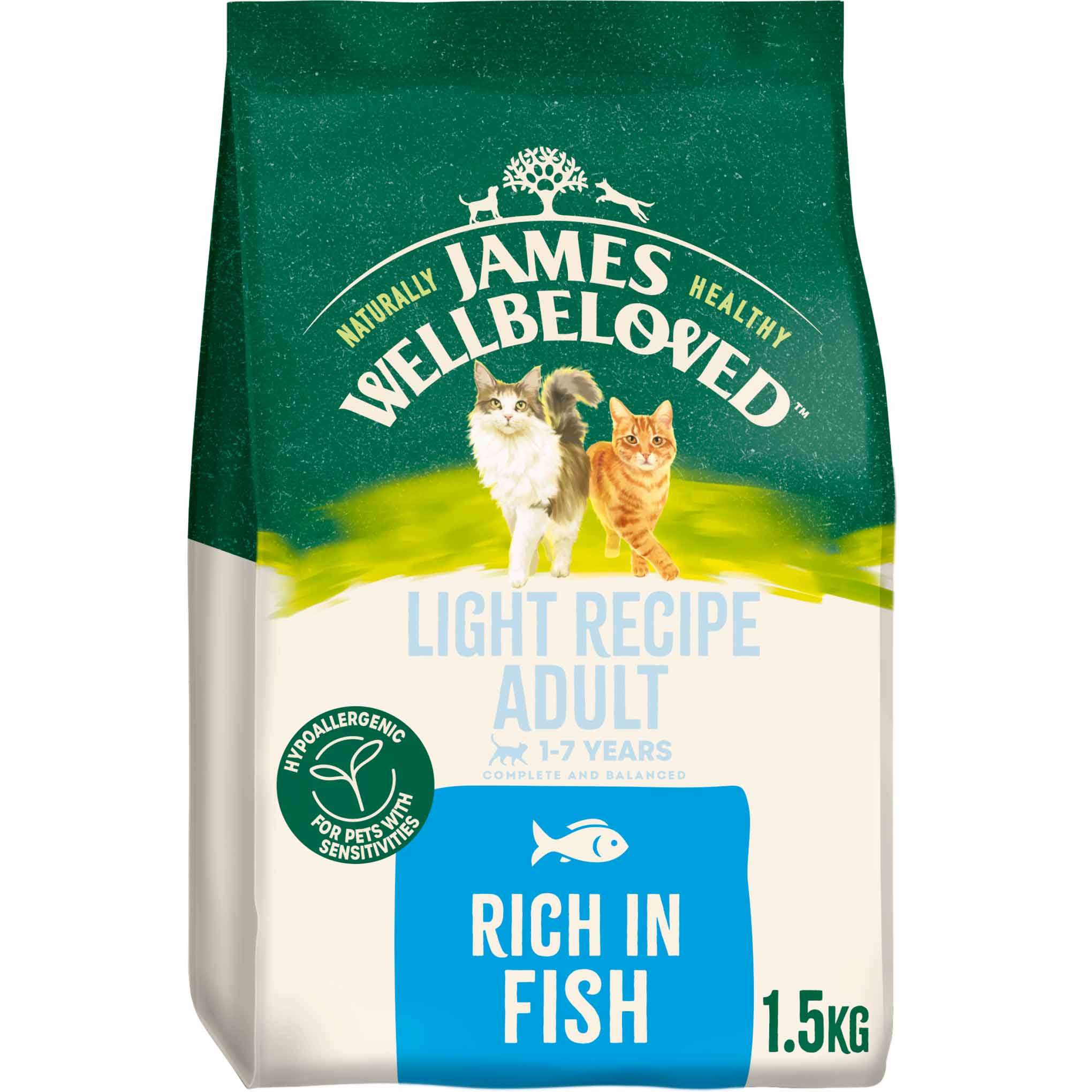 James Wellbeloved Light Adult Dry Cat Food - Fish - Image 2