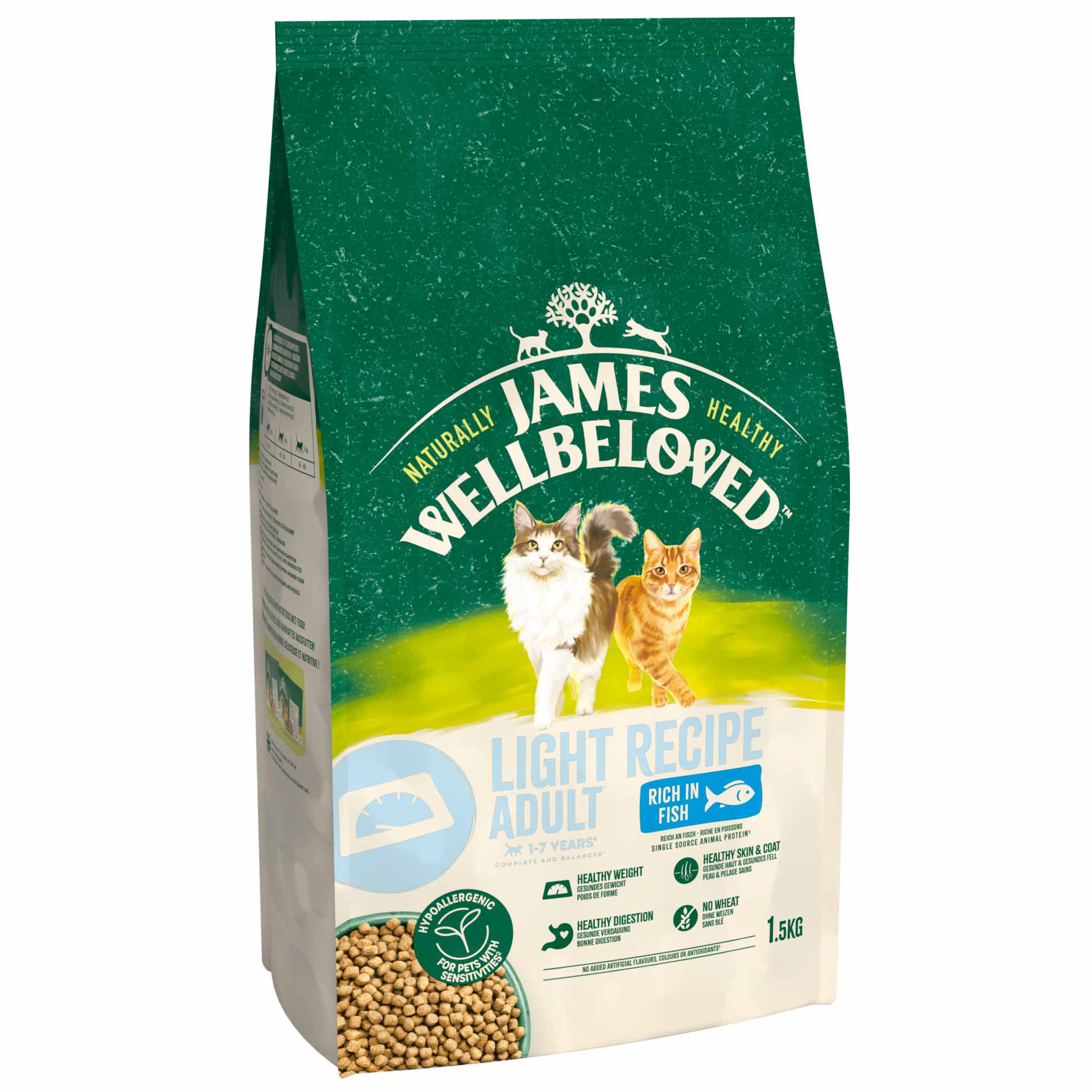 James Wellbeloved Light Adult Dry Cat Food - Fish - Image 3