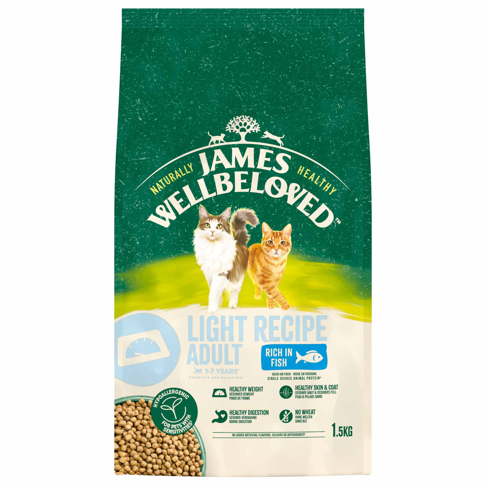 James Wellbeloved Light Adult Dry Cat Food - Fish - Image 4