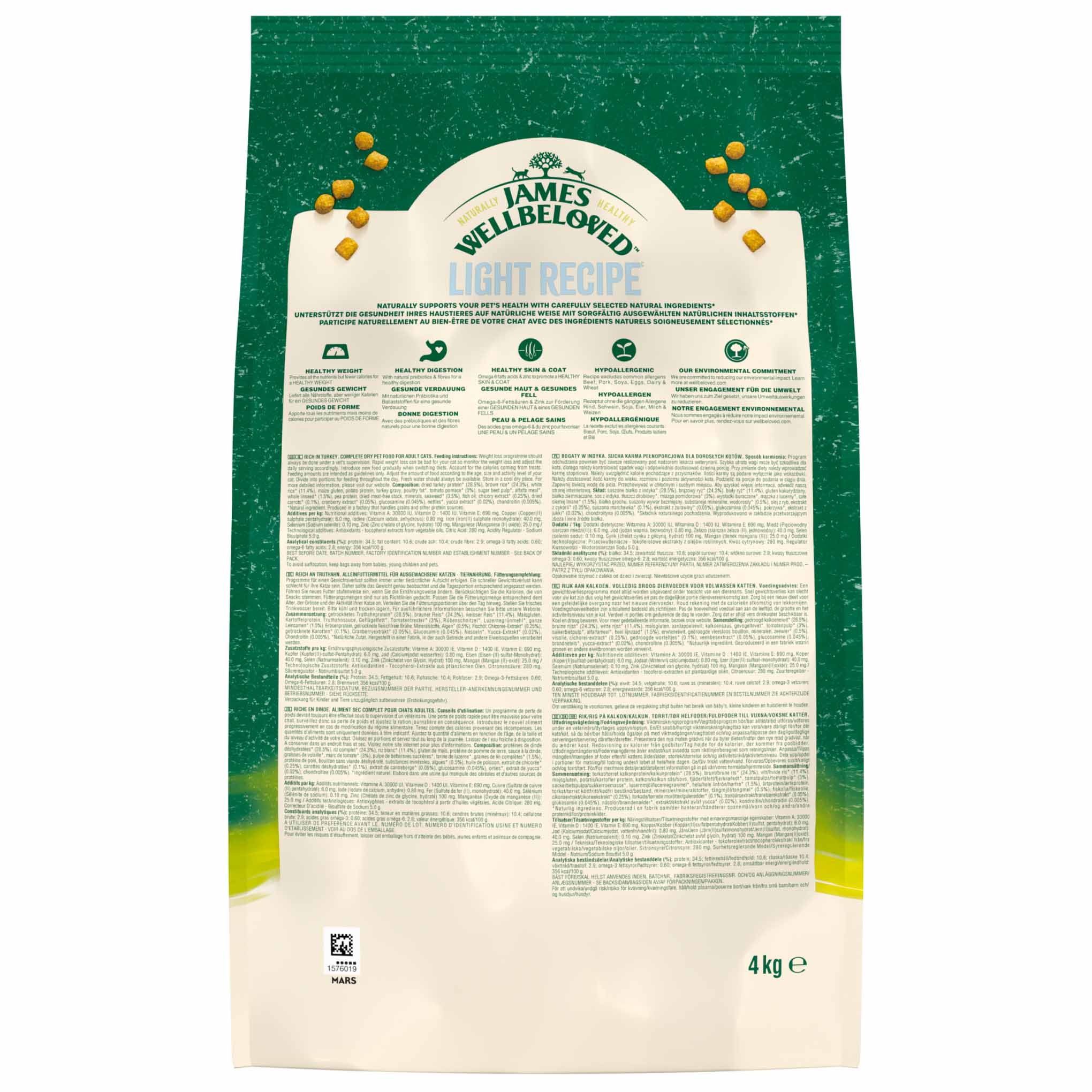 James Wellbeloved Light Adult Dry Cat Food - Turkey - Image 10