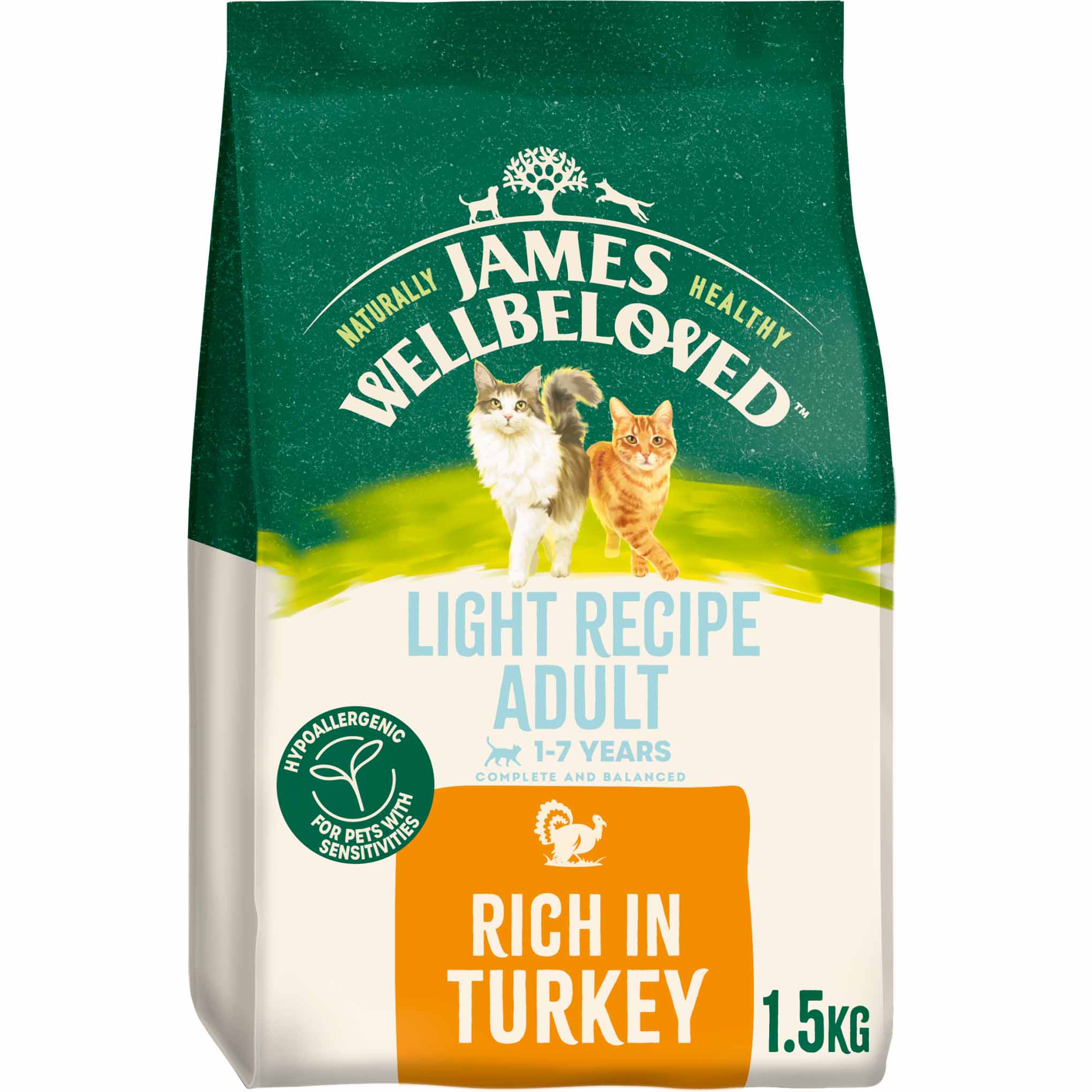 James Wellbeloved Light Adult Dry Cat Food - Turkey - Image 2