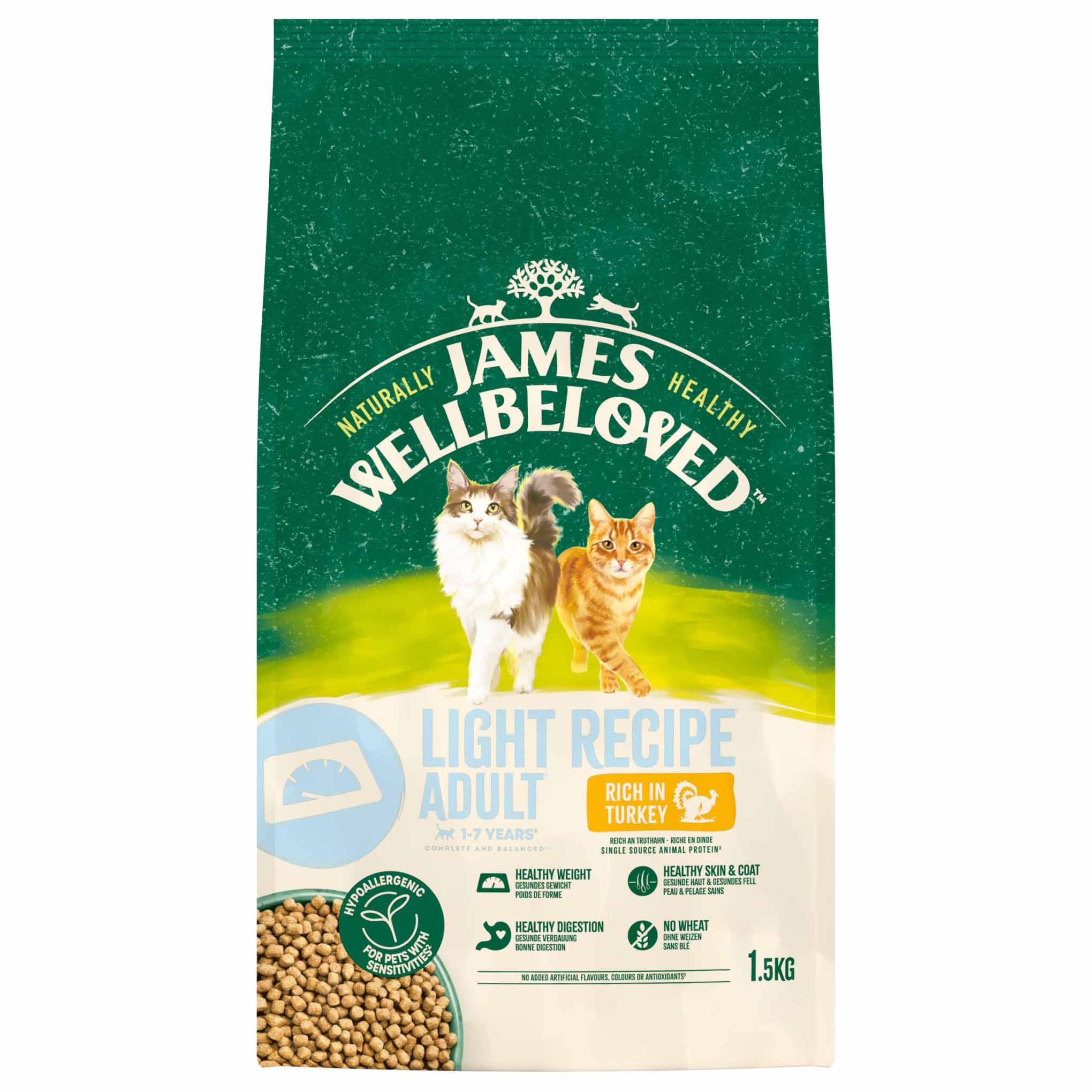 James Wellbeloved Light Adult Dry Cat Food - Turkey - Image 4