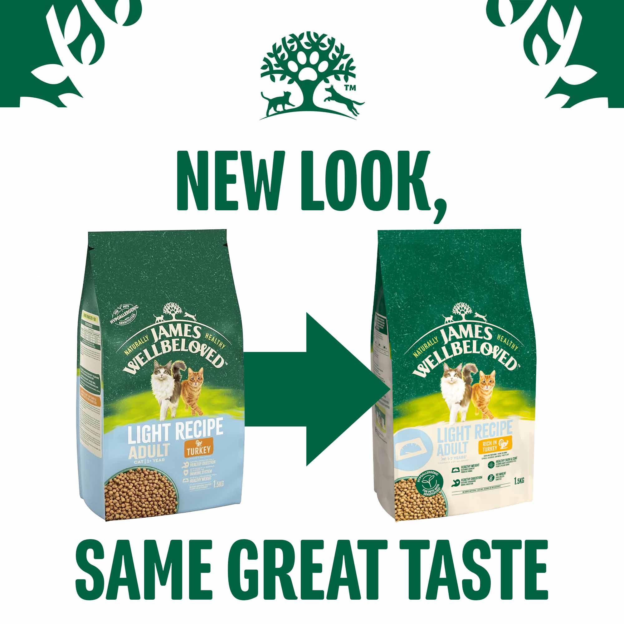 James Wellbeloved Light Adult Dry Cat Food - Turkey - Image 6