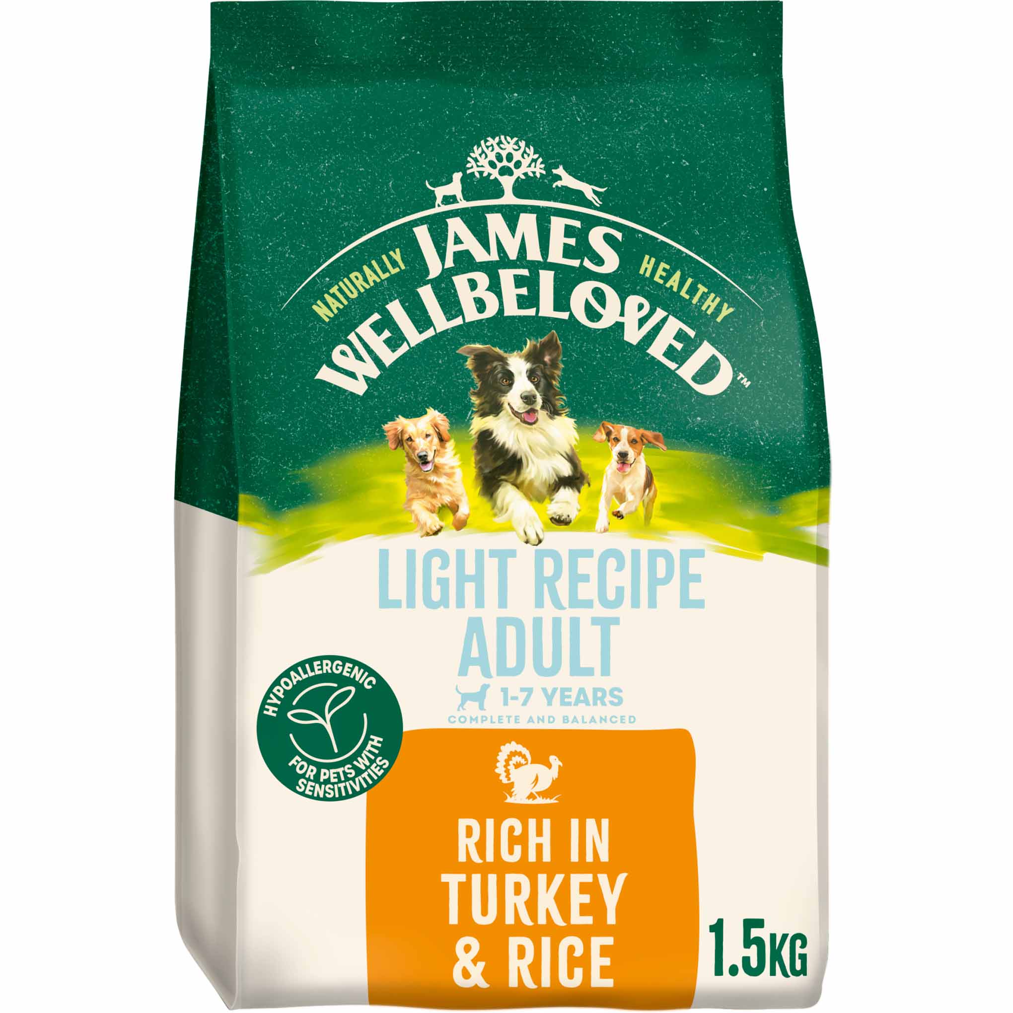 James Wellbeloved Light Adult Dry Dog Food - Turkey & Rice - Image 2