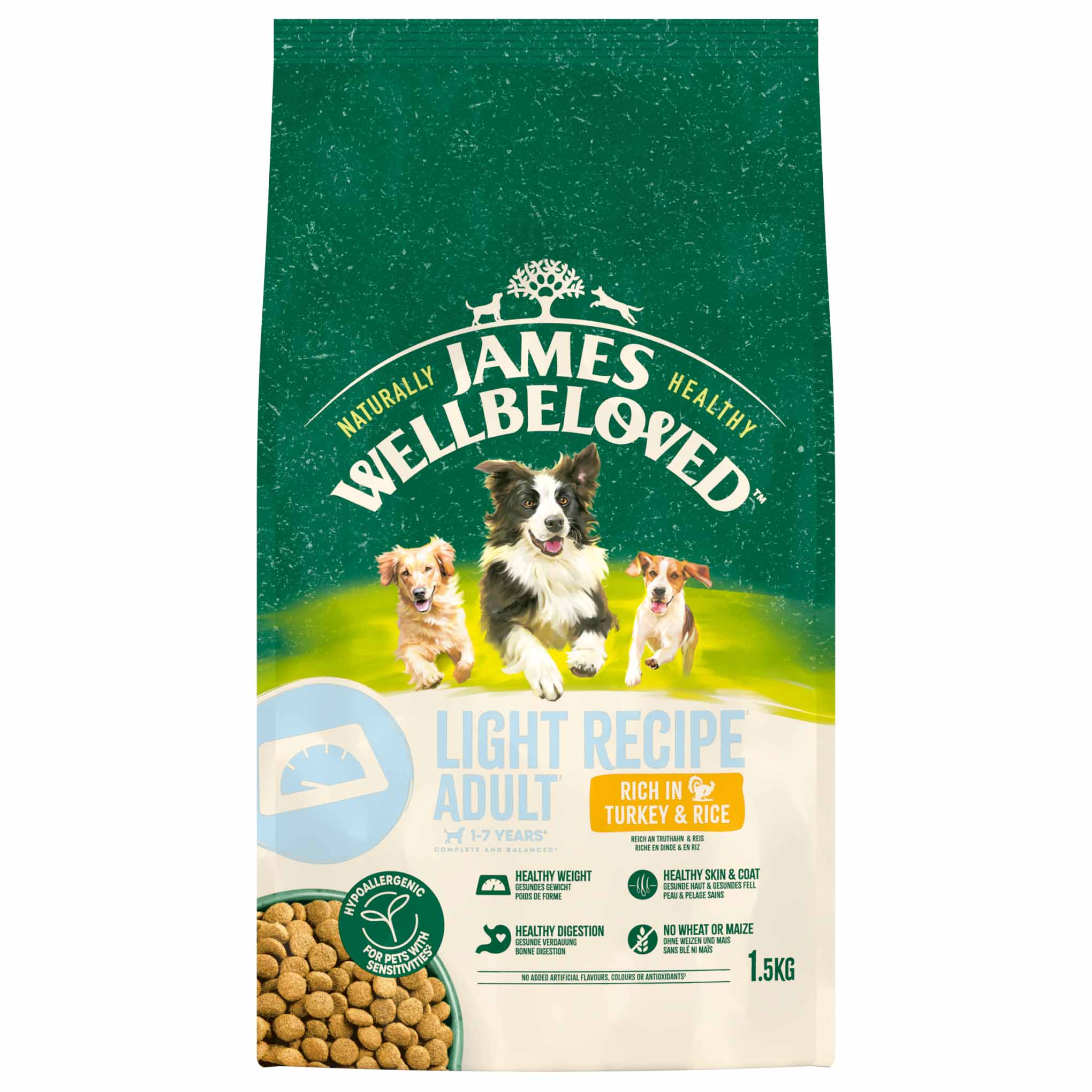 James Wellbeloved Light Adult Dry Dog Food - Turkey & Rice - Image 4