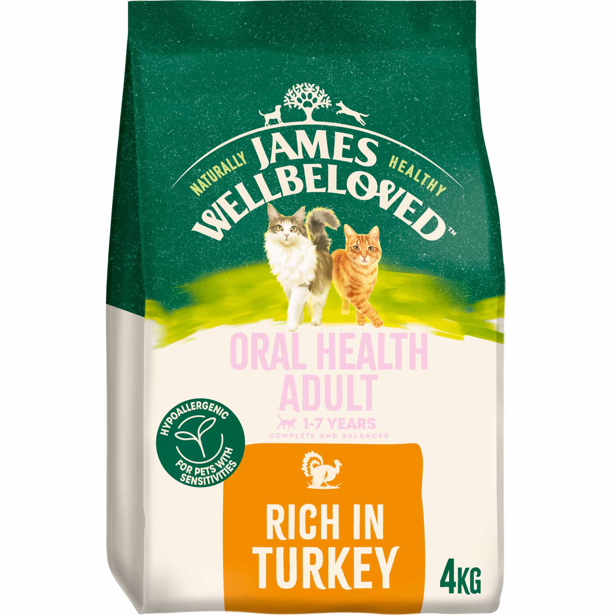 James Wellbeloved Oral Health Adult Dry Cat Food - Turkey - Image 7