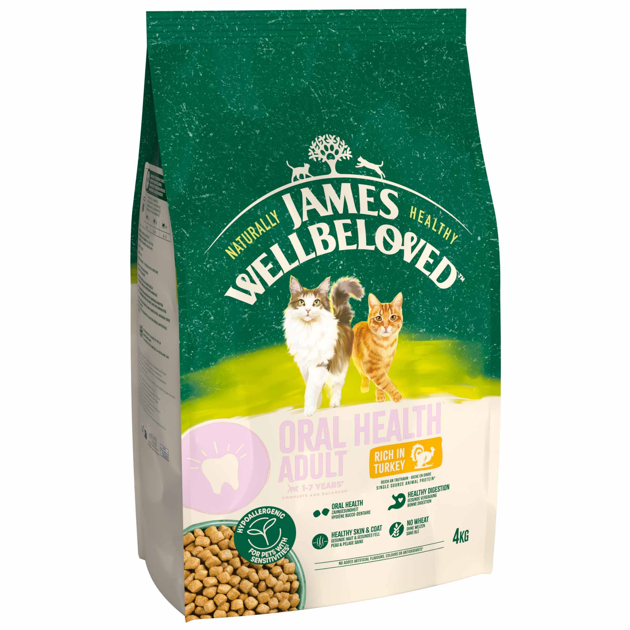 James Wellbeloved Oral Health Adult Dry Cat Food - Turkey - Image 8