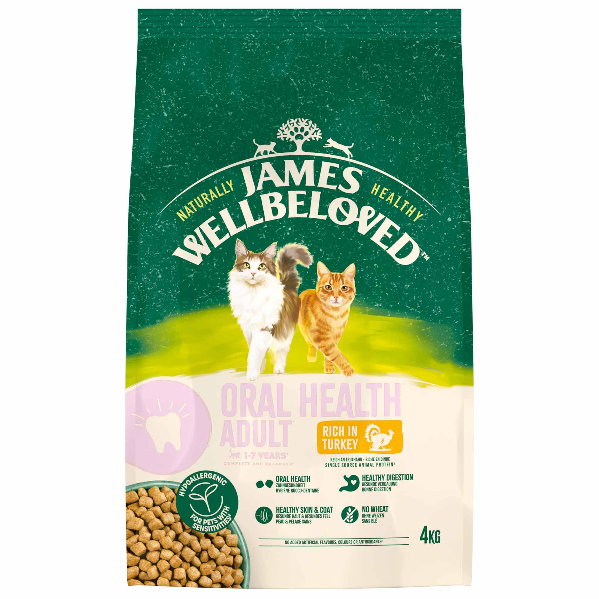 James Wellbeloved Oral Health Adult Dry Cat Food - Turkey - Image 9