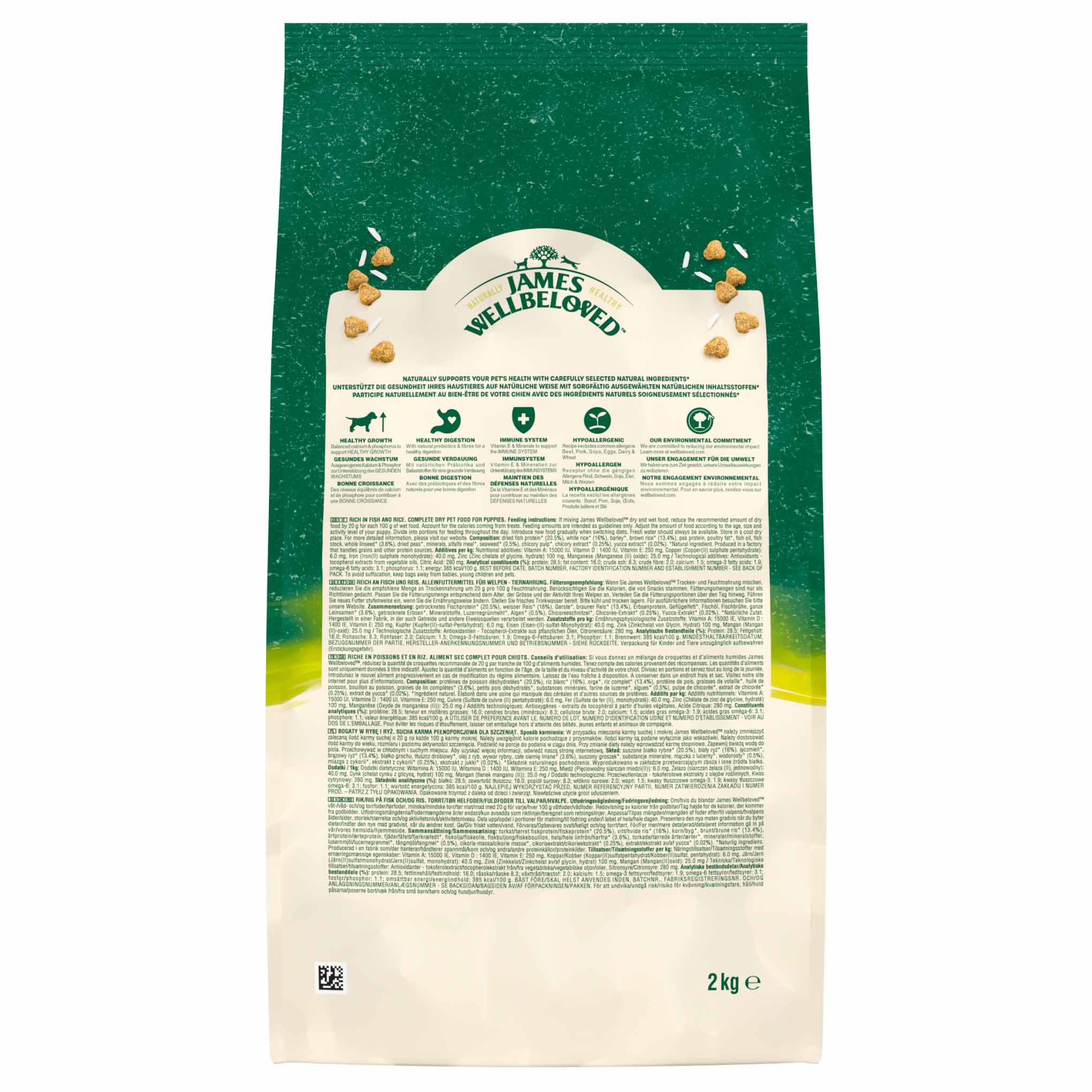 James Wellbeloved Puppy Dry Dog Food - Fish & Rice - Image 4
