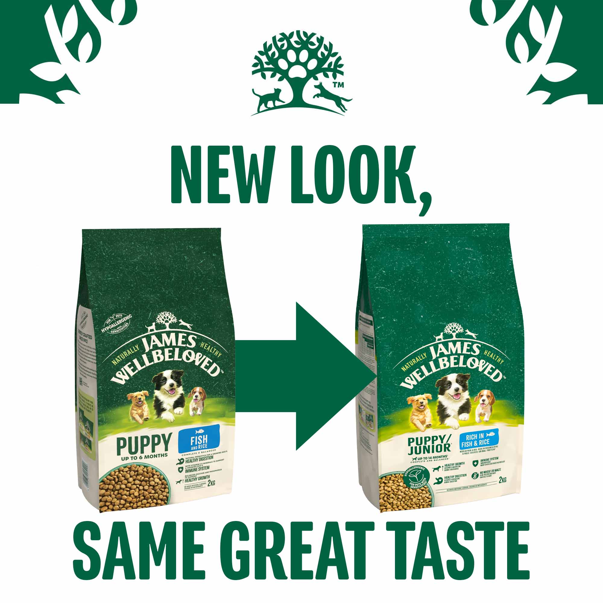James Wellbeloved Puppy Dry Dog Food - Fish & Rice - Image 6
