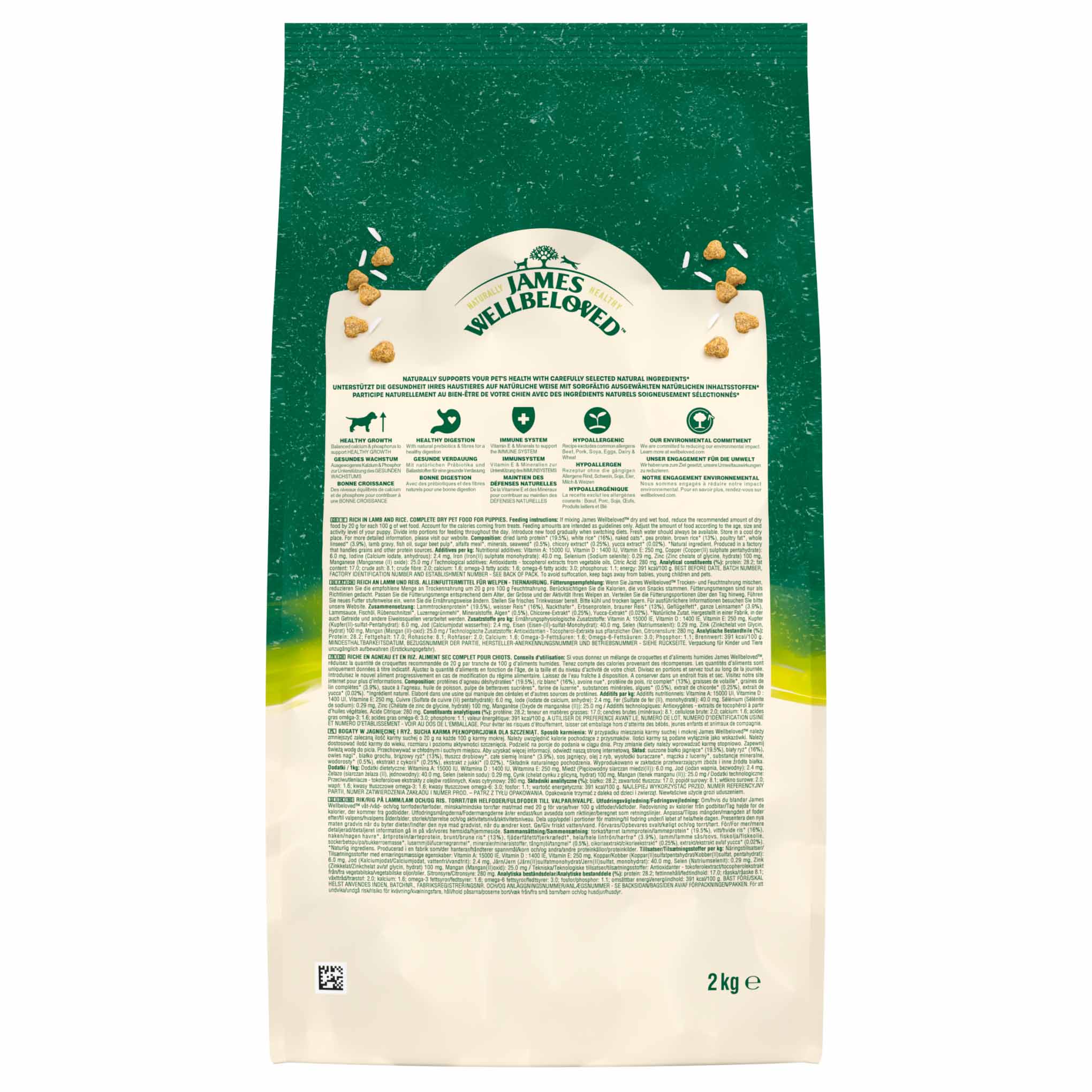 James Wellbeloved Puppy Dry Dog Food - Lamb & Rice - Image 5