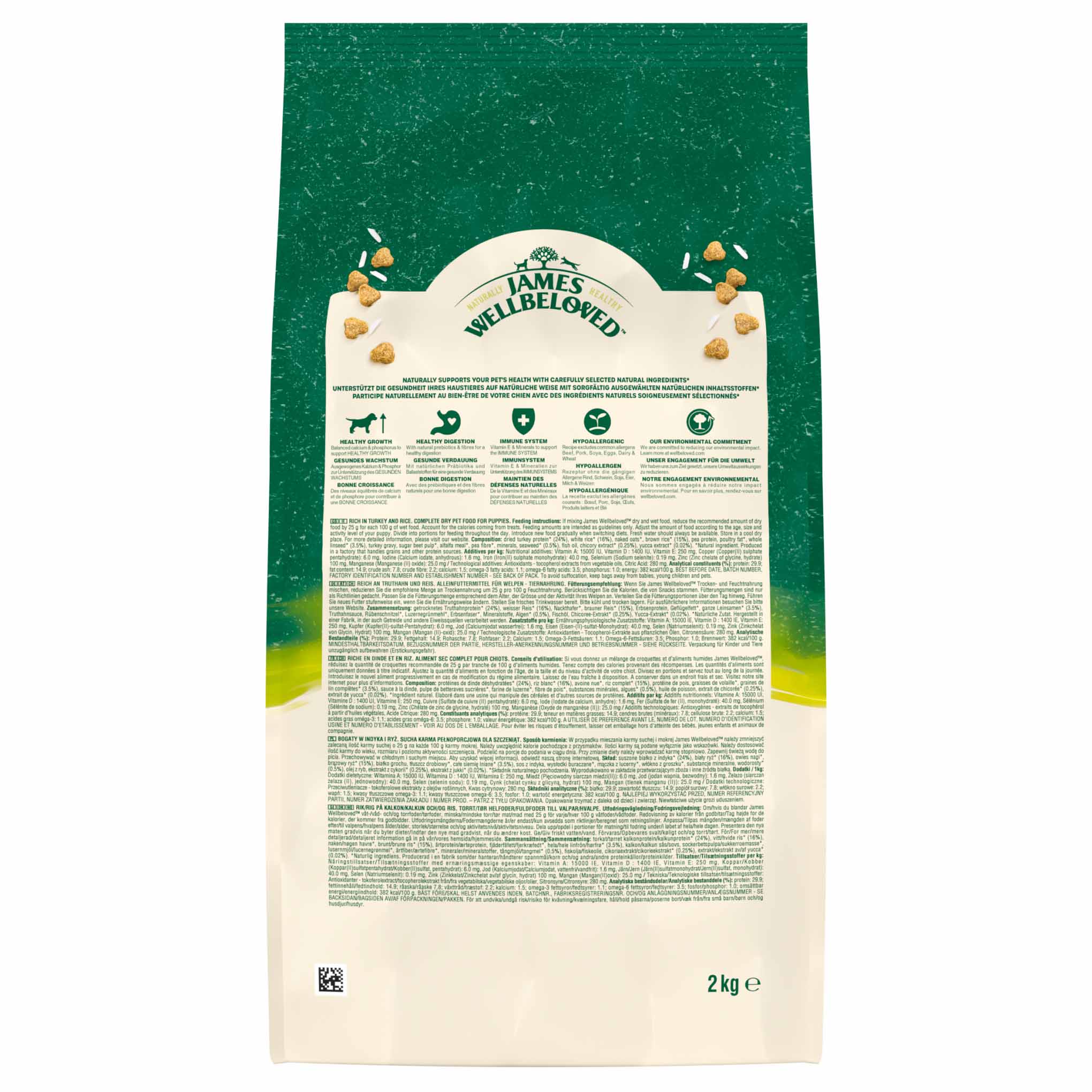 James Wellbeloved Puppy Dry Dog Food - Turkey & Rice - Image 4